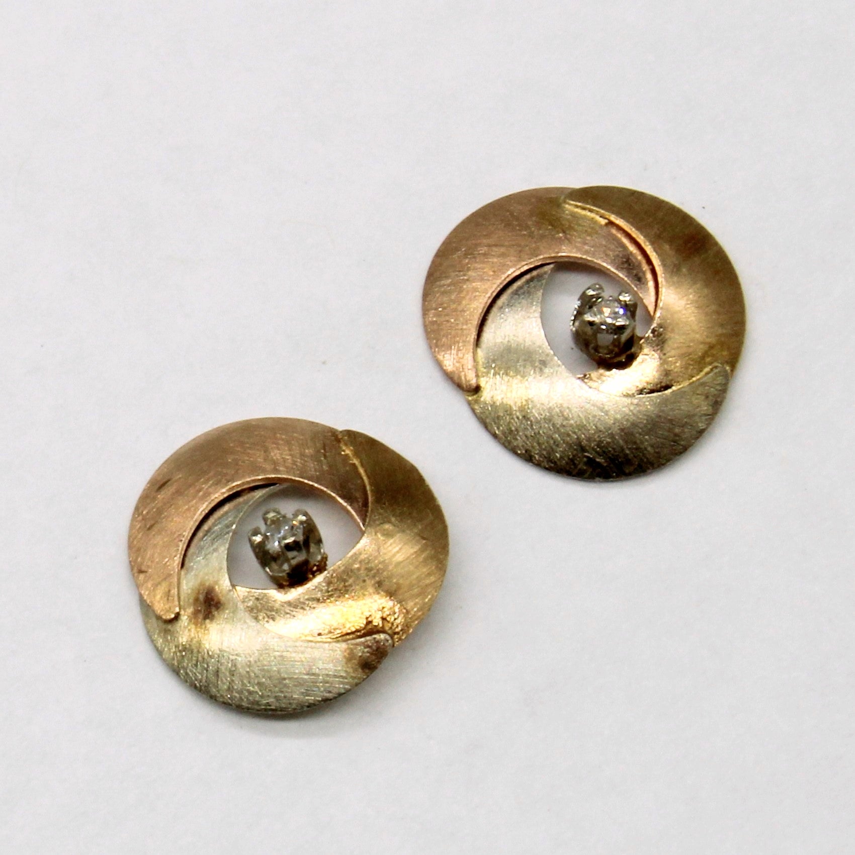 Diamond Shield Earrings | 0.02ctw |
