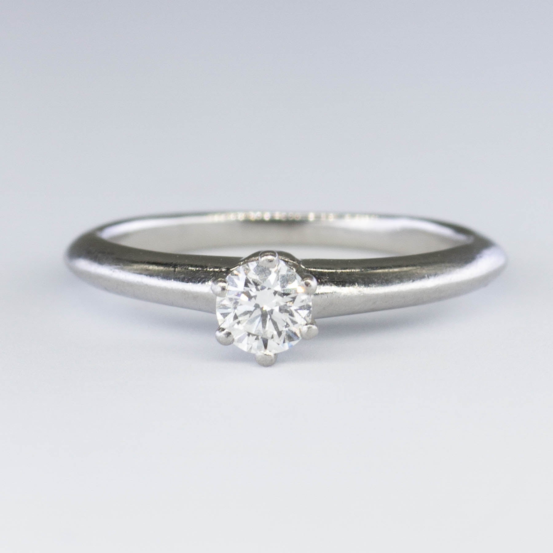 Tiffany & Co.' Solitaire Diamond Engagement Ring | 0.21ct | SZ 3.75 |