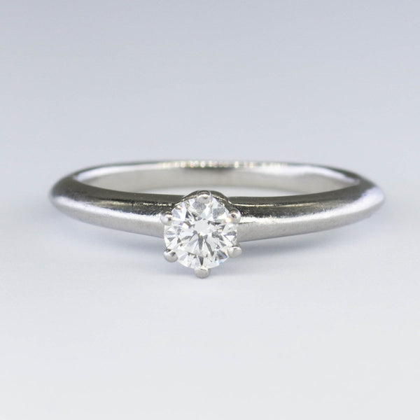 'Tiffany & Co.' Solitaire Diamond Engagement Ring | 0.21ct | SZ 3.75 |