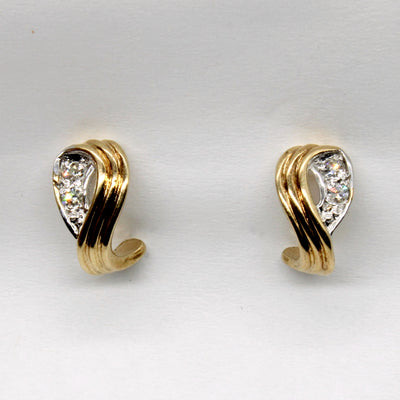 10k Gold and Diamond Earrings | 0.06ctw |
