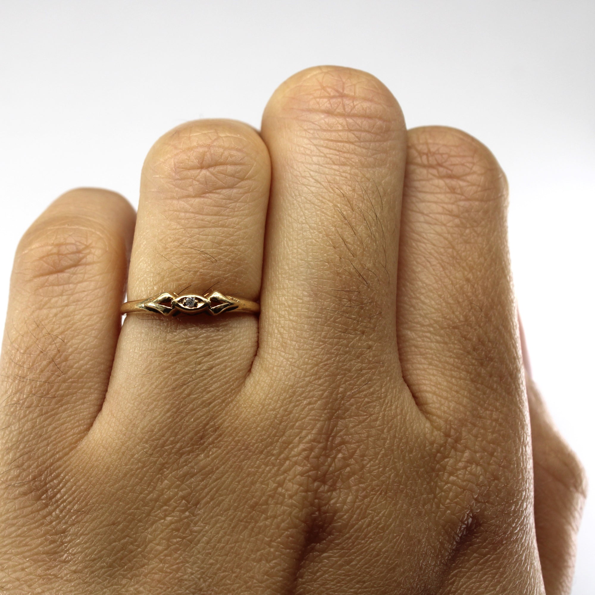 Bezel Set Diamond Ring | 0.01ct | SZ 5.25 |
