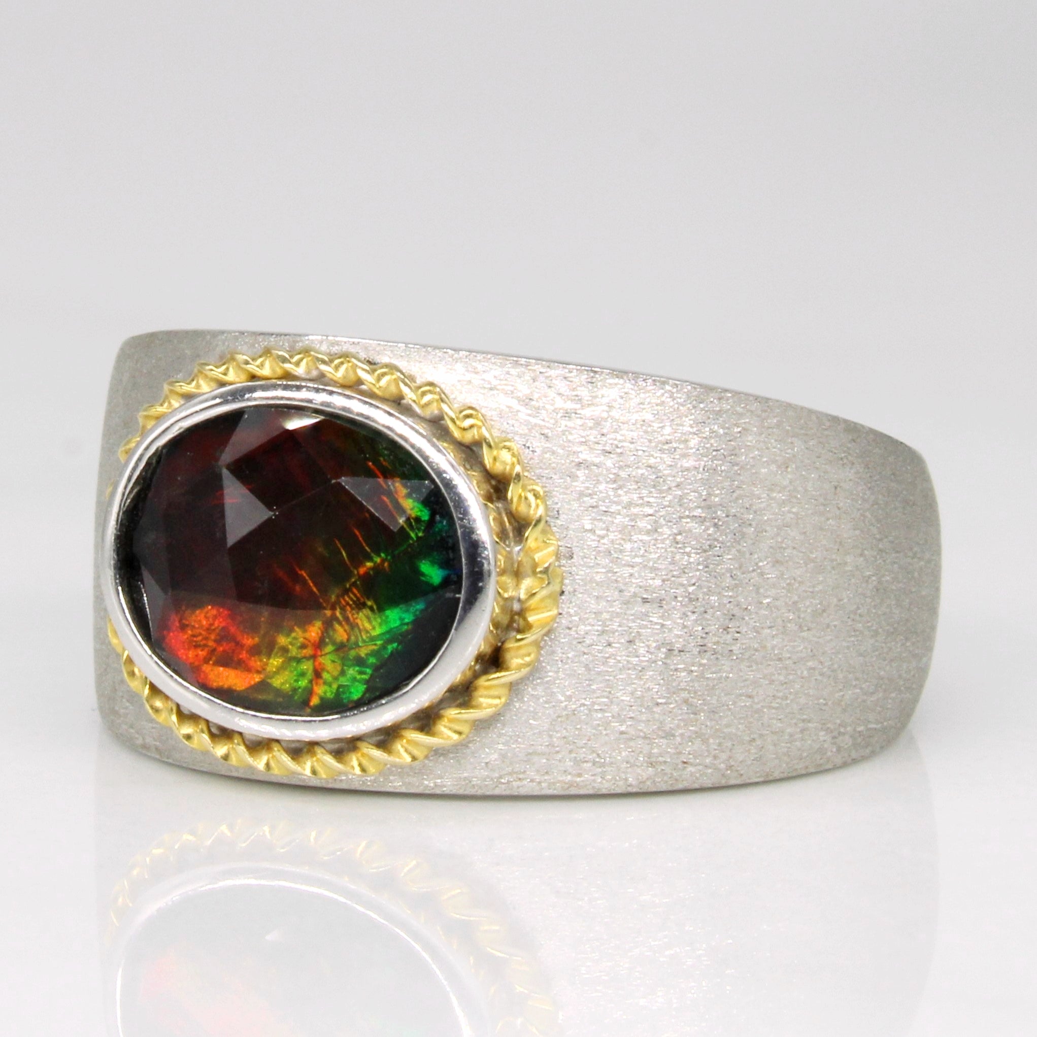 Ammolite Cocktail Ring | 1.70ct | SZ 6 |