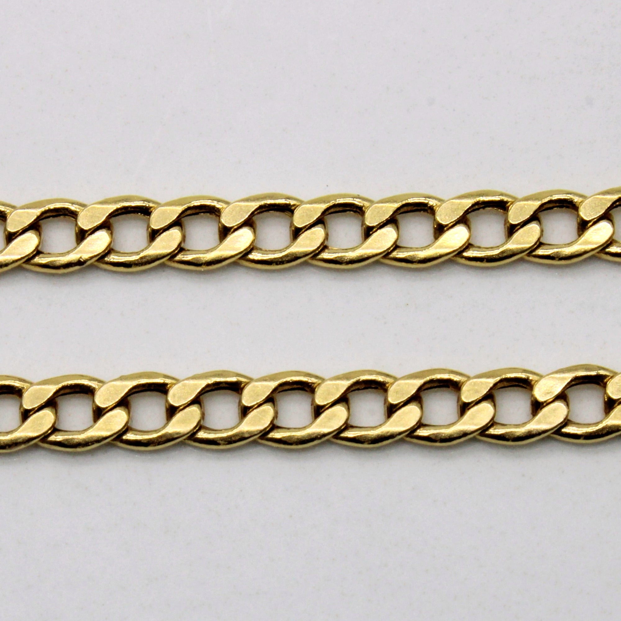 18k Yellow Gold Curb Link Chain | 20