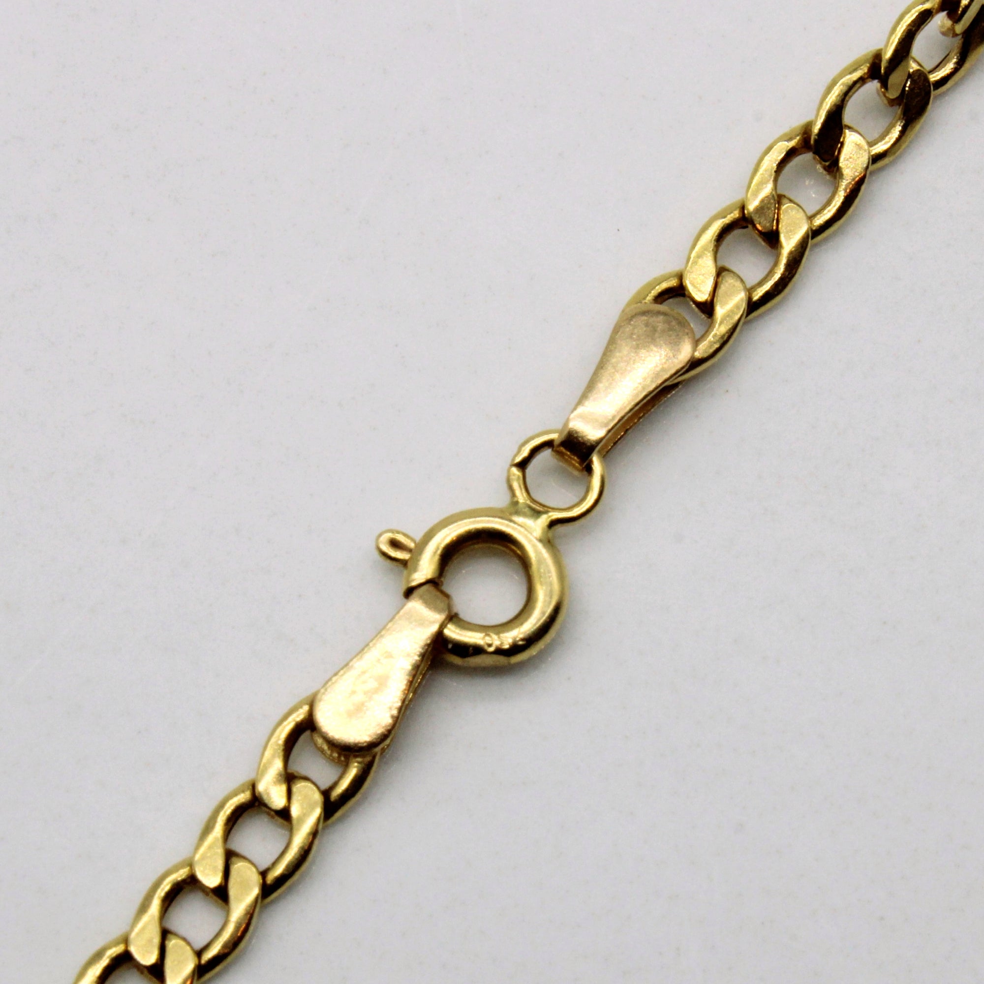 18k Yellow Gold Curb Link Chain | 20