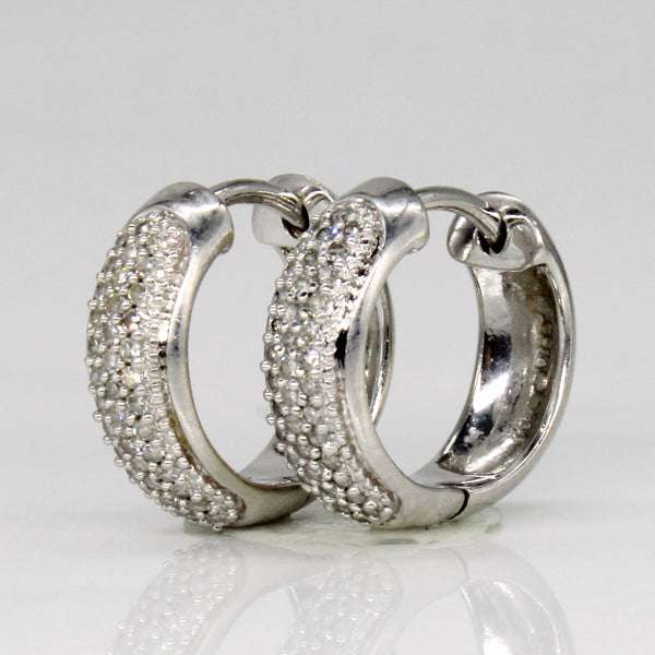 Diamond Hoop Earrings | 0.40ctw |