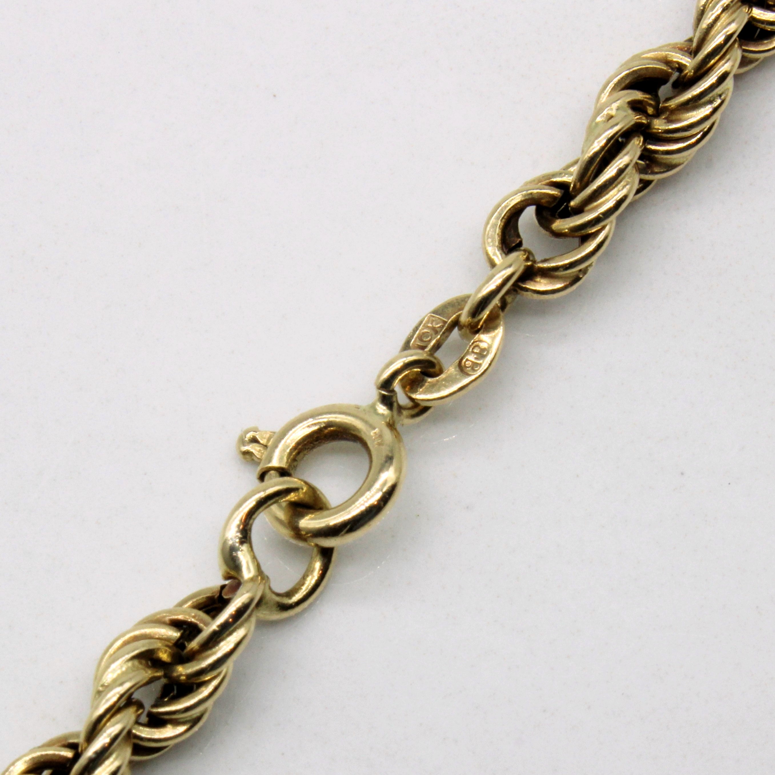 10k Yellow Gold Rope Chain | 20" |