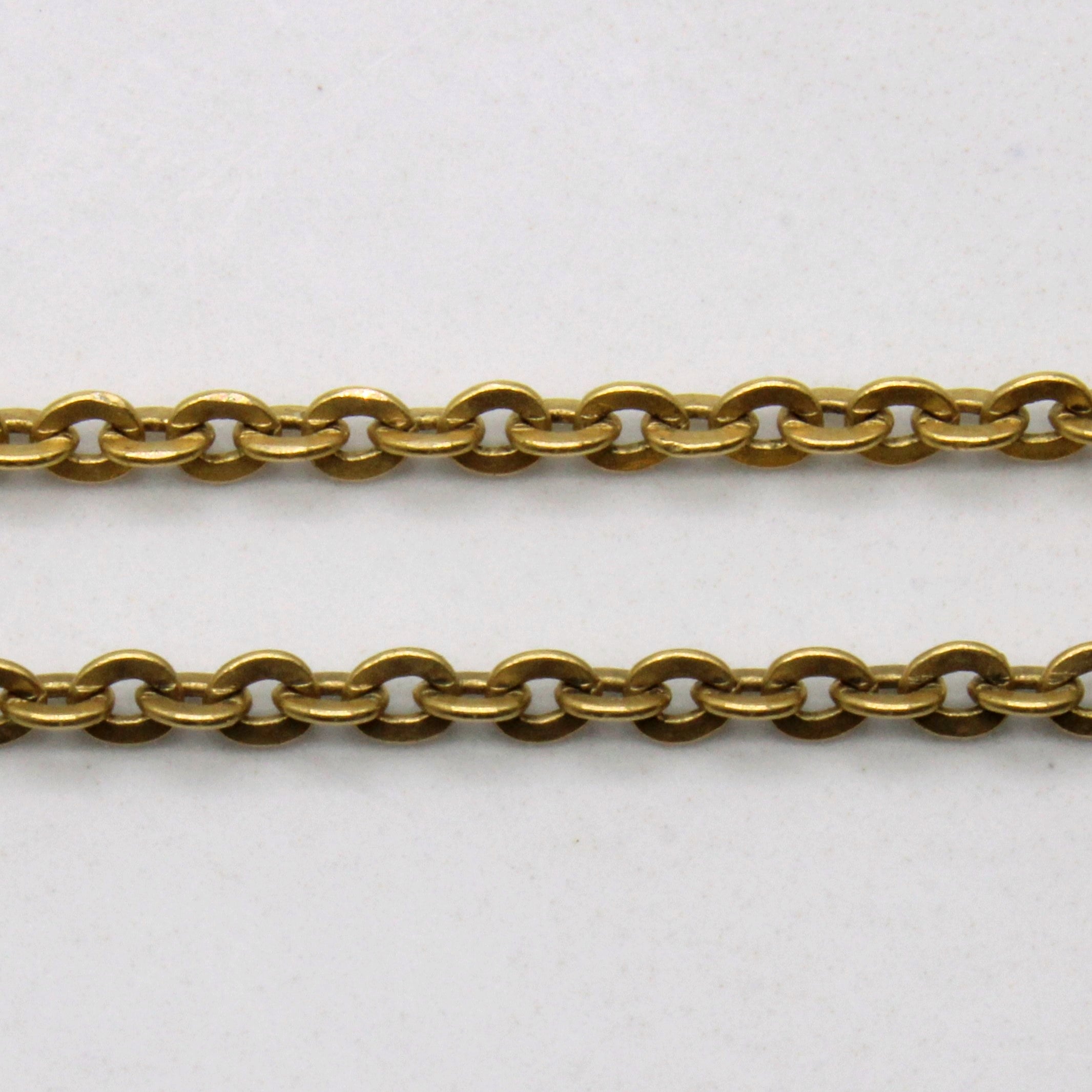 10k Yellow Gold Oval Link Chain | 20" |