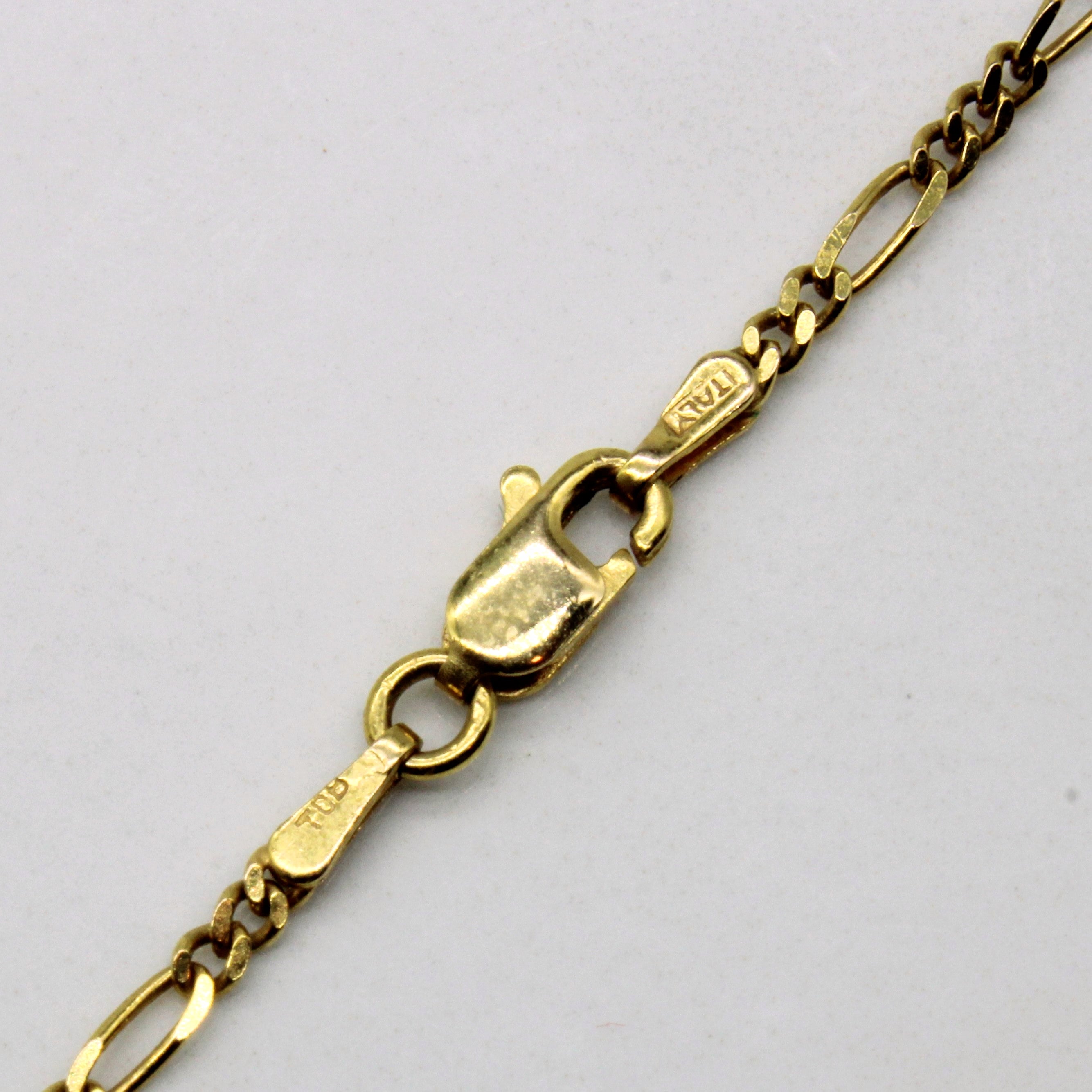 14k Yellow Gold Figaro Chain | 21" |