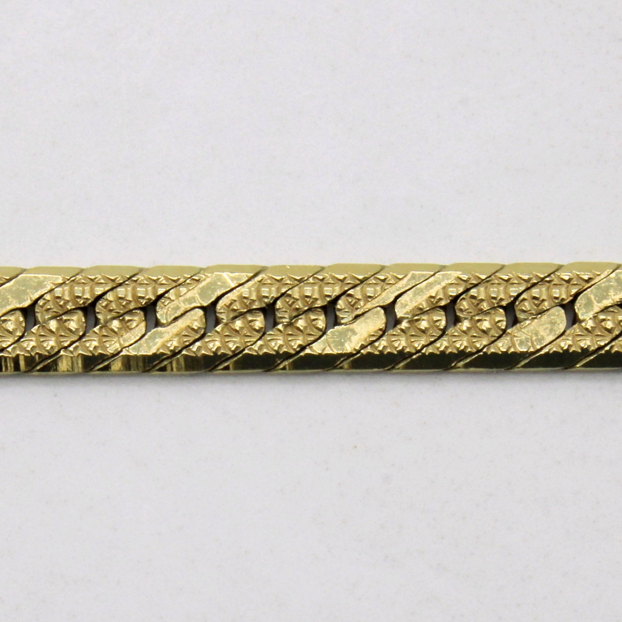 14k Yellow Gold Flat Link Chain | 16" |