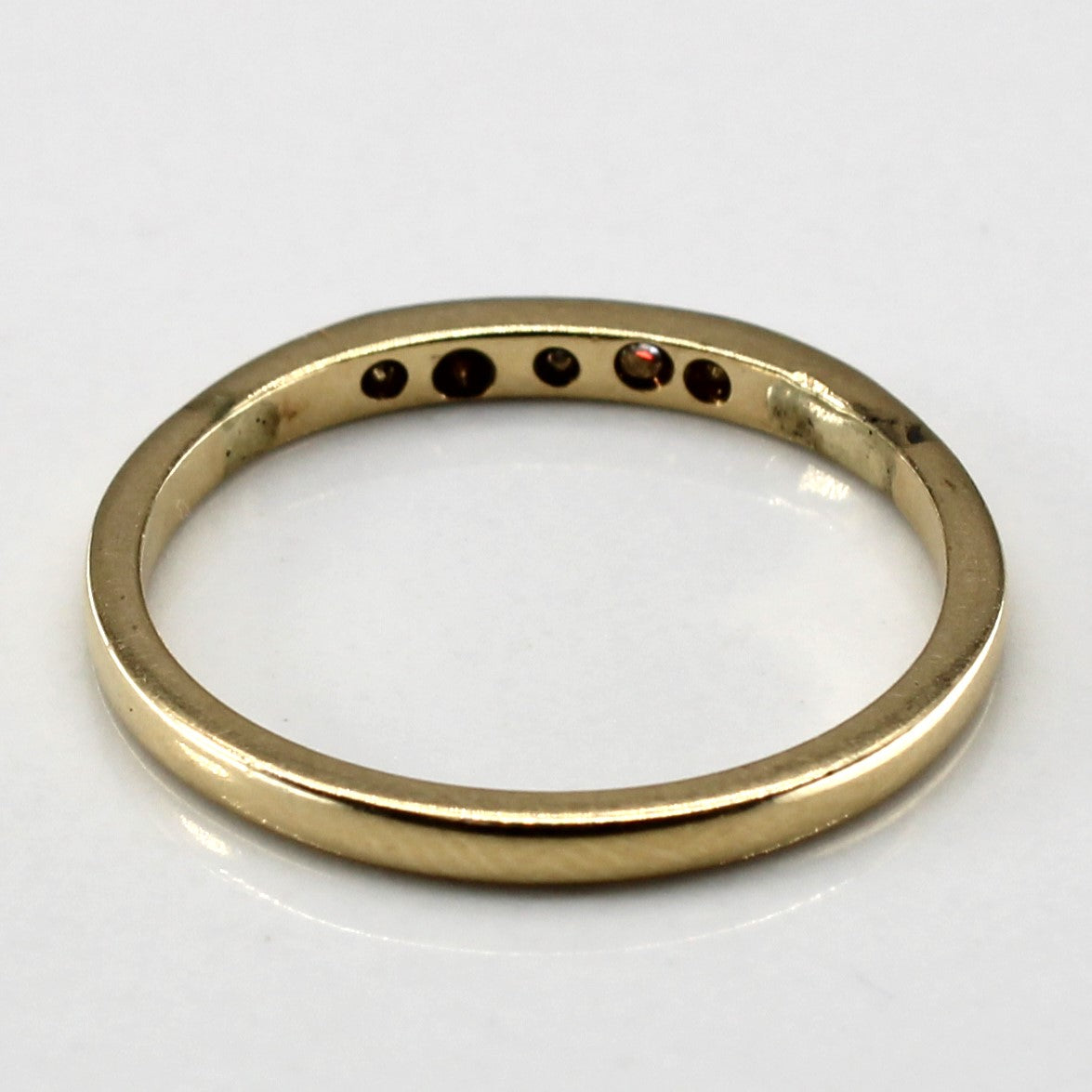 Alliance bicolore en or et diamants | 0,03 ct | Taille 6,5 | 