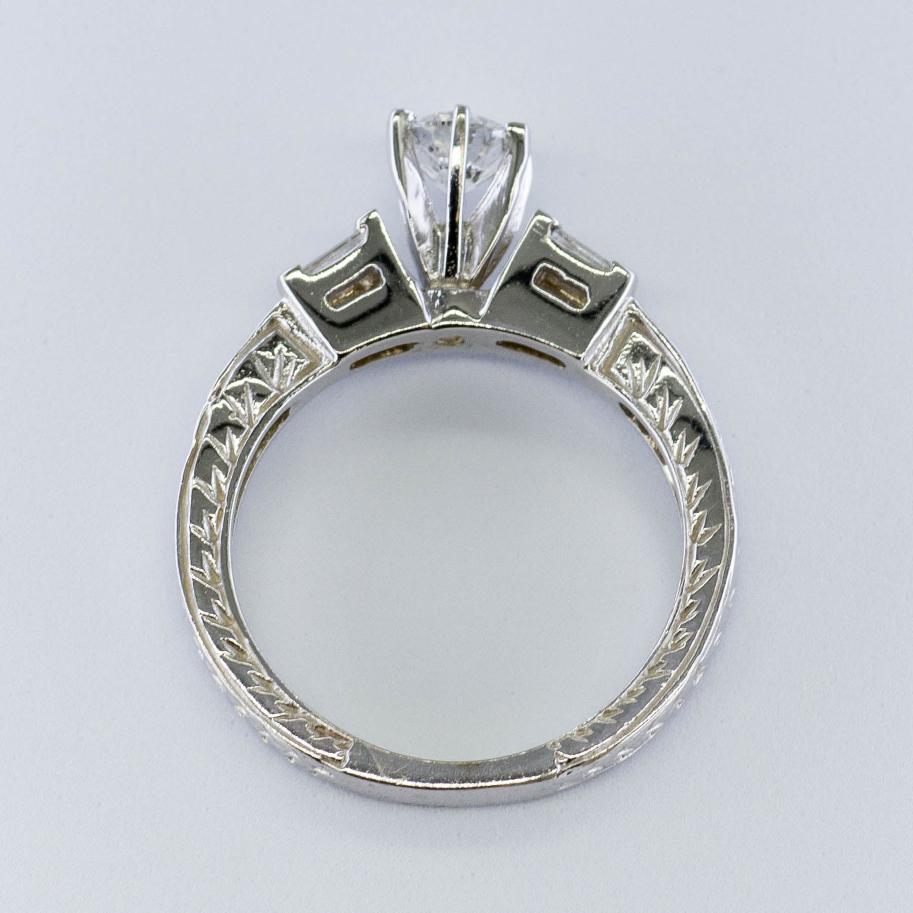 Three Stone Diamond Engagement Ring | 0.48ctw | SZ 6.25 |