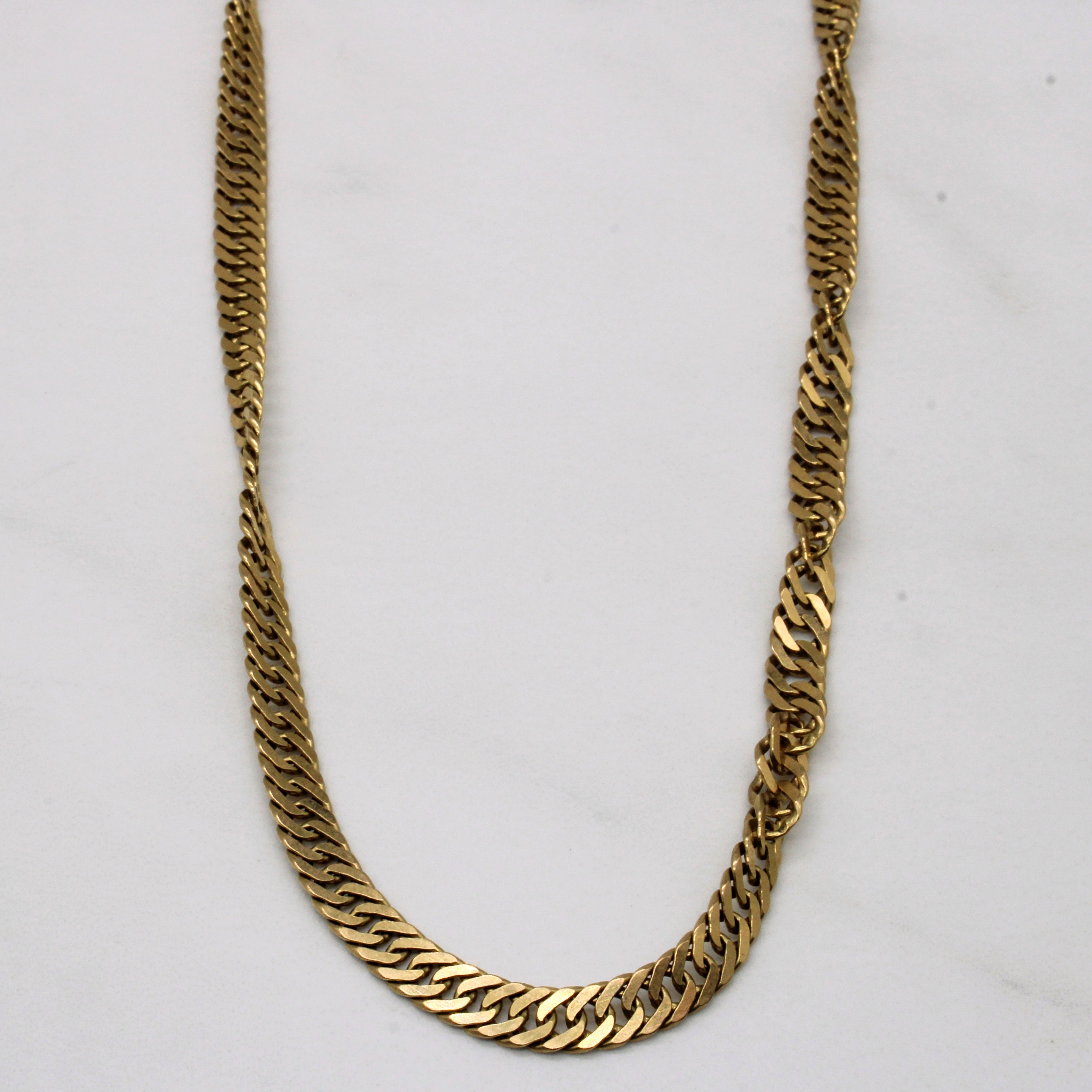 18k Yellow Gold Rope Chain | 22" |