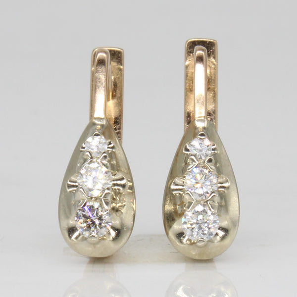 14k Gold and Diamond Earrings | 0.24ctw |