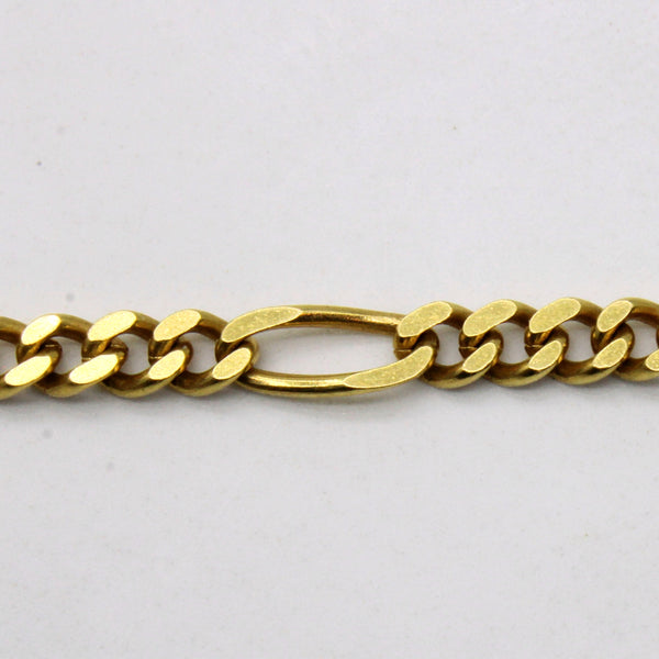 18k Yellow Gold Figaro Chain | 26