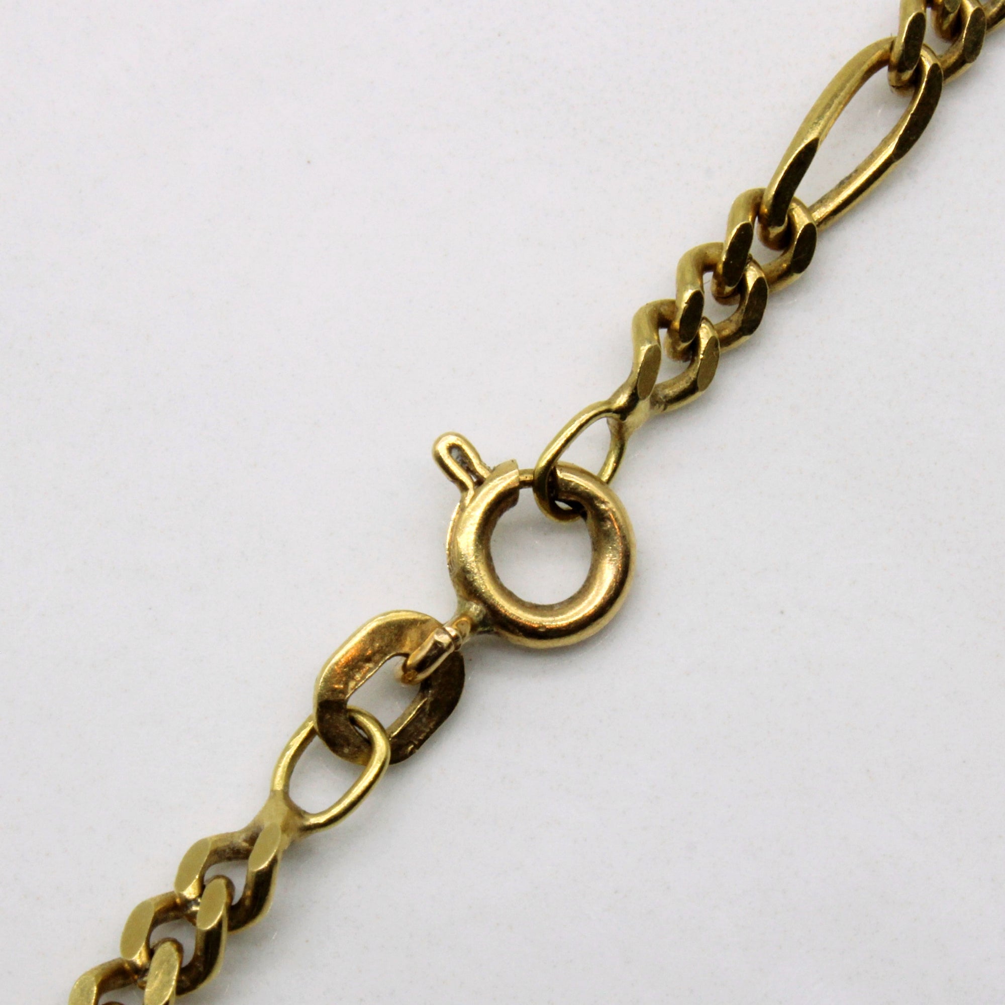 18k Yellow Gold Figaro Chain | 26
