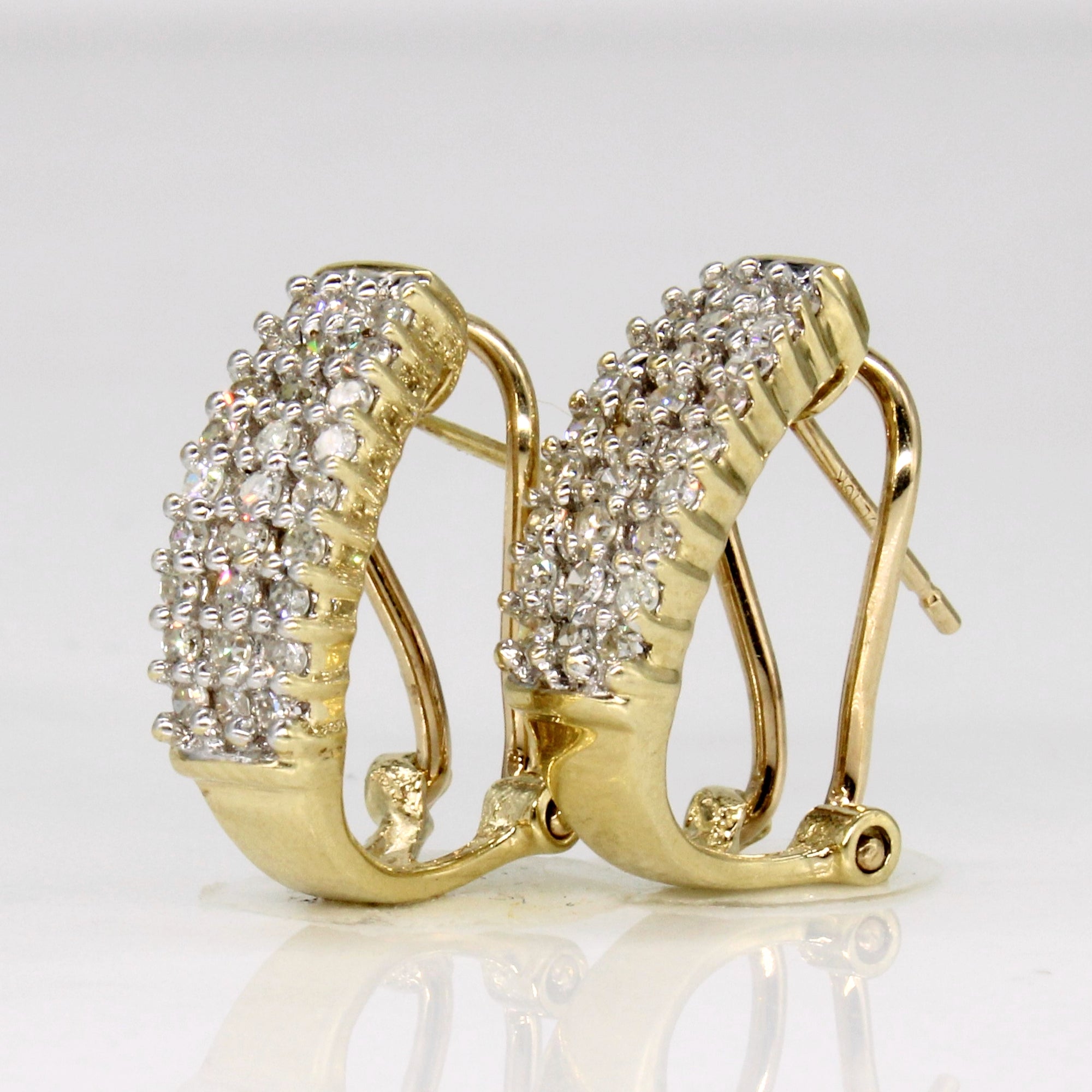 10k Gold Diamond Earrings | 0.54ctw |