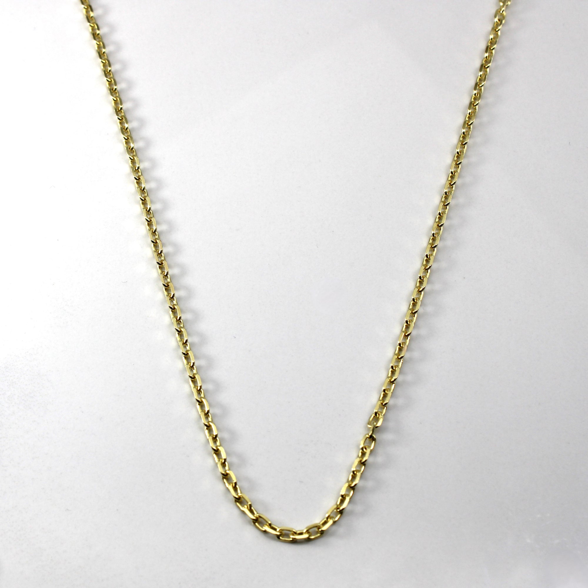 14k Yellow Gold Cable Link Chain | 23