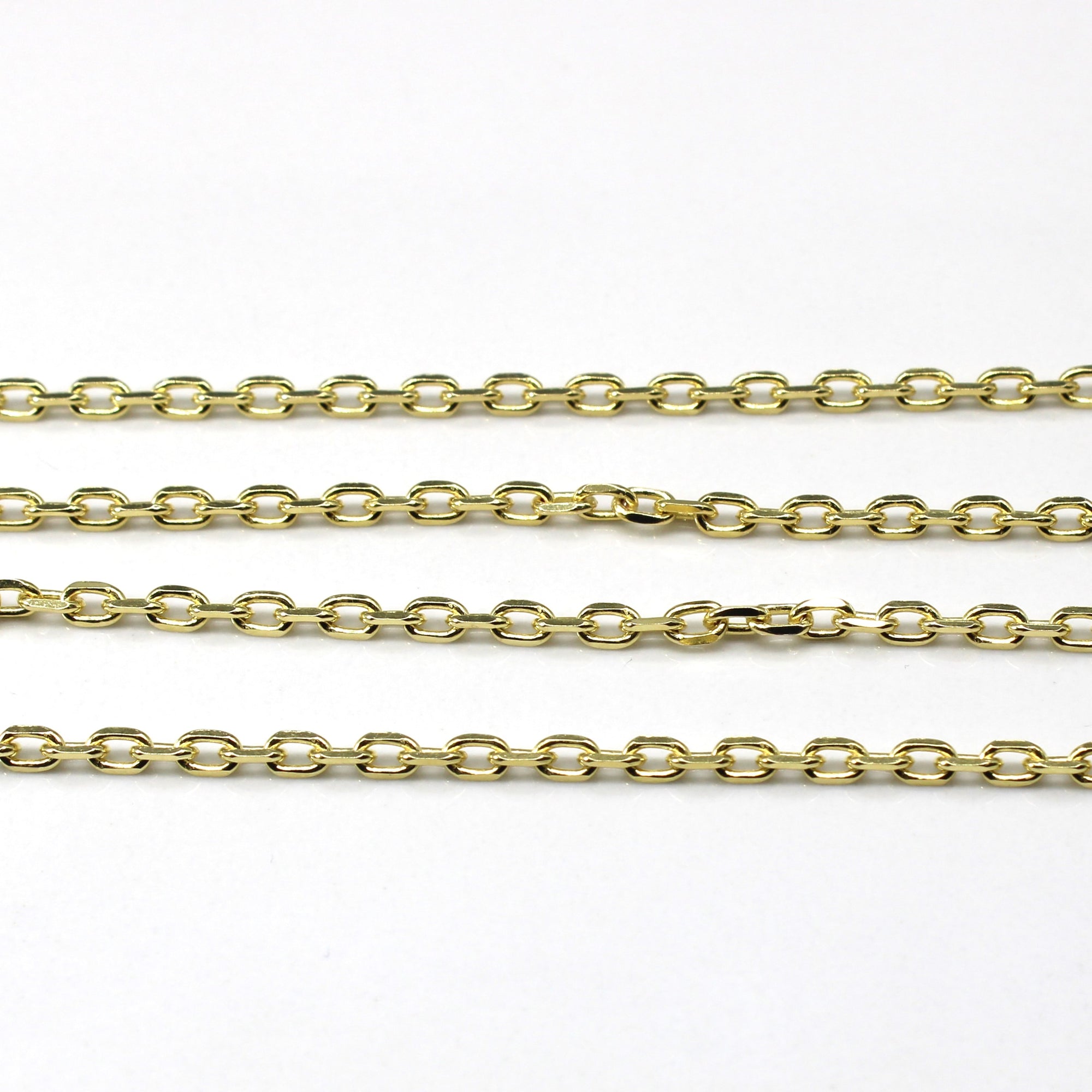 14k Yellow Gold Cable Link Chain | 23