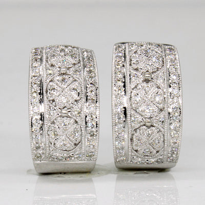 18k White Gold Diamond Earrings | 0.50ctw |