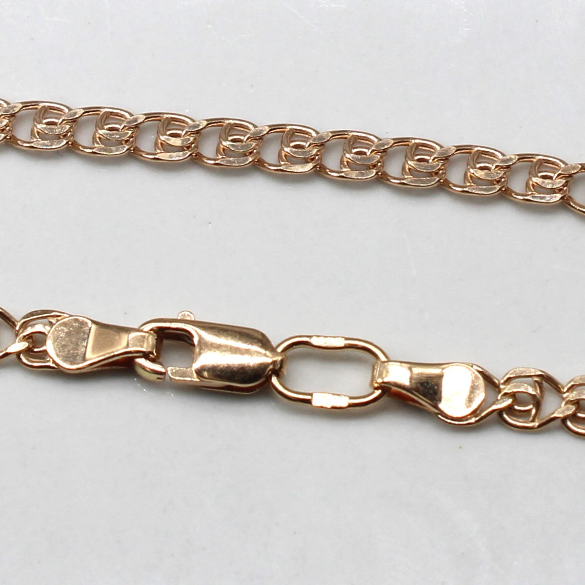 Double Linked Rose Gold Cable Chain | 24