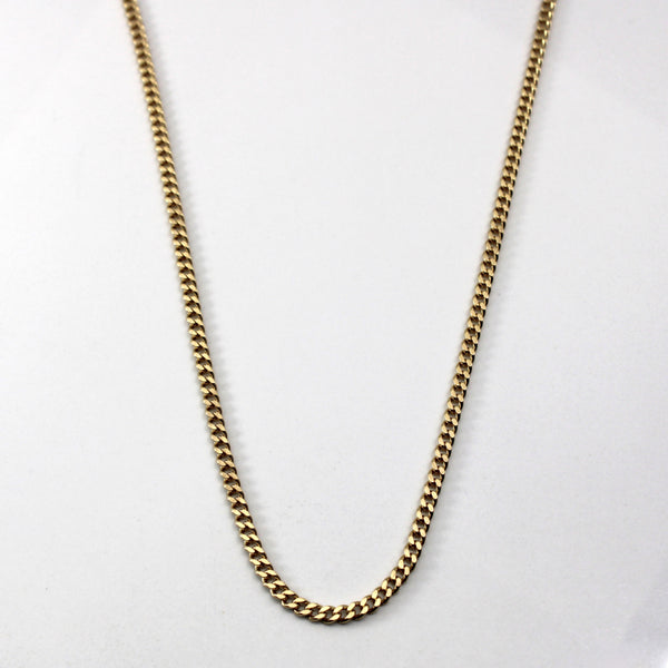 Yellow Gold Cable Link Chain | 24