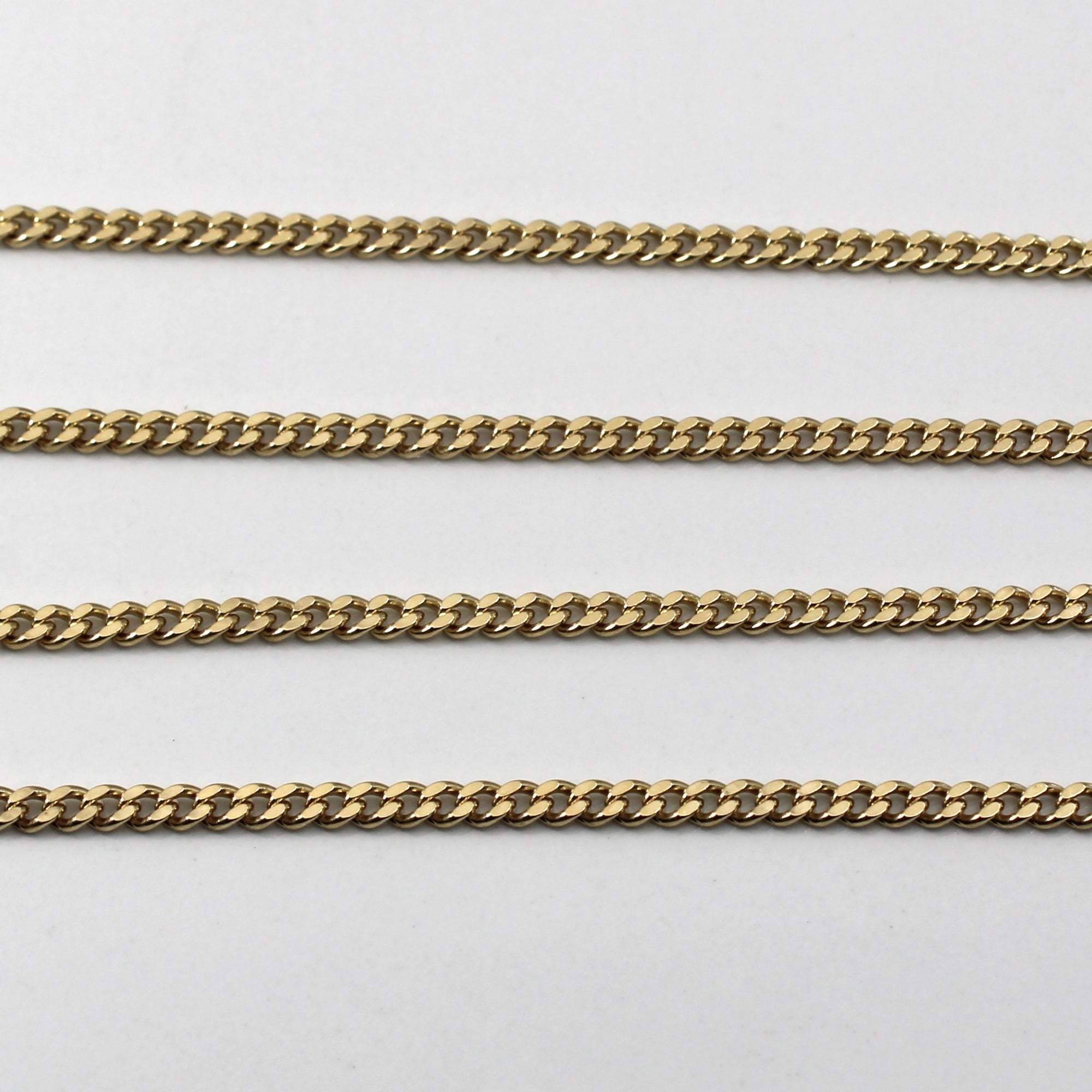 Yellow Gold Cable Link Chain | 24