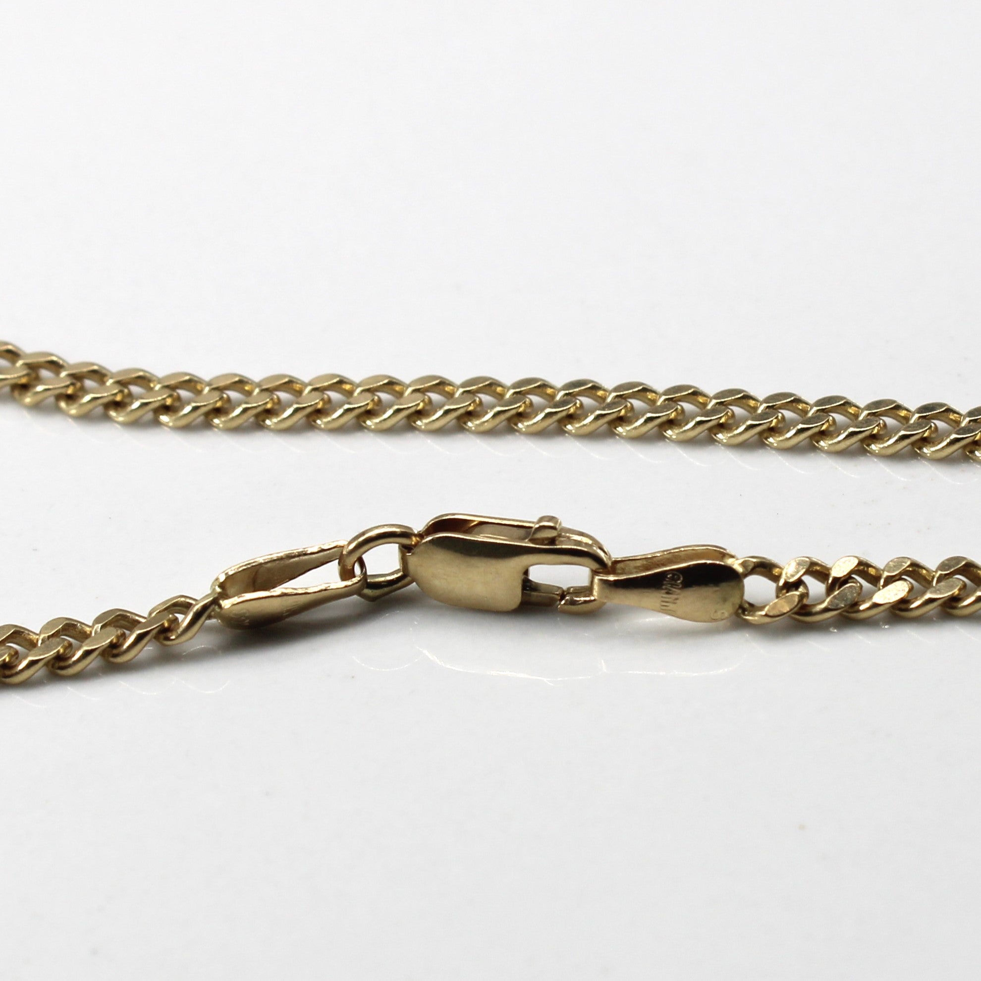 Yellow Gold Cable Link Chain | 24