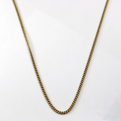 18k Yellow Gold Cable Link Chain | 20