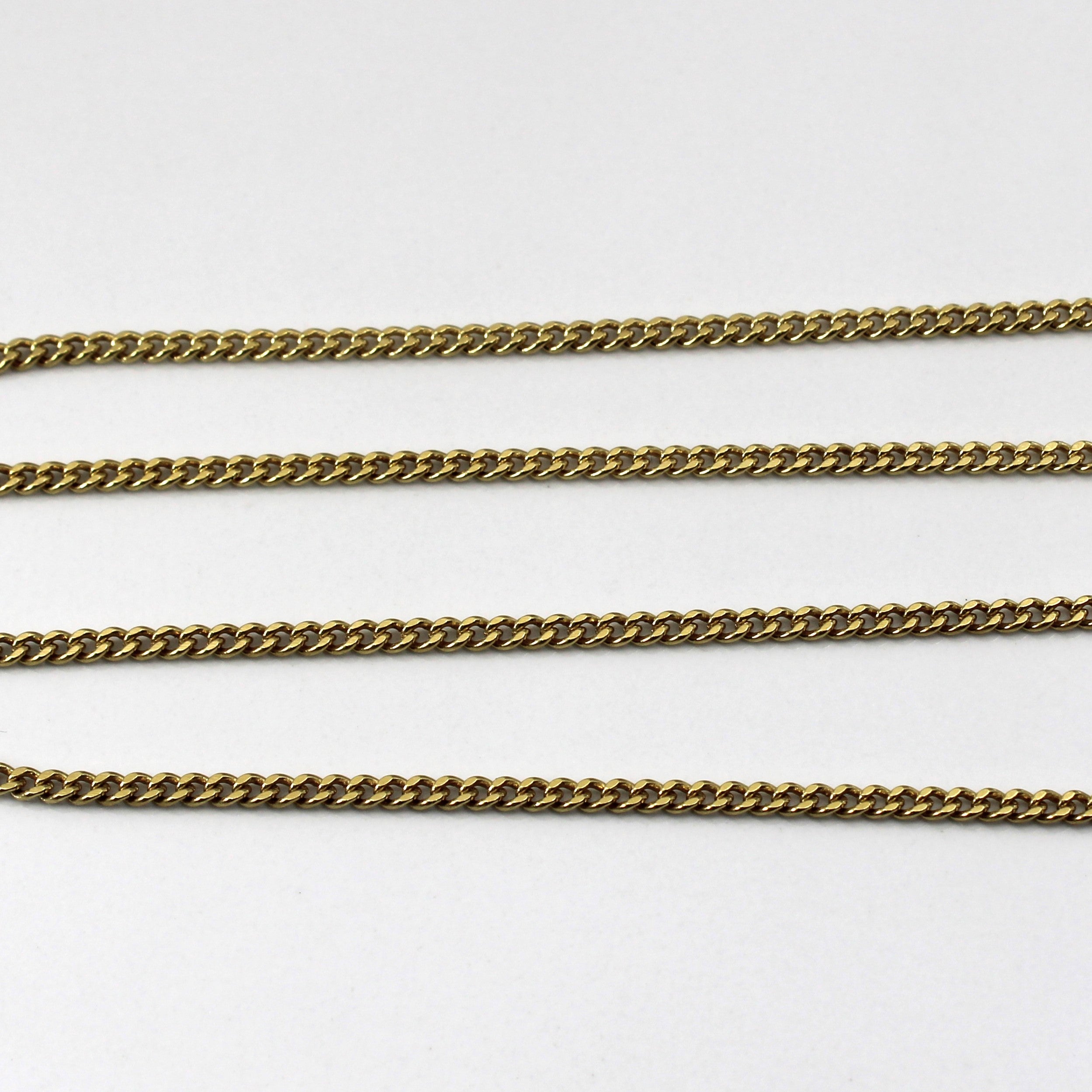 18k Yellow Gold Cable Link Chain | 20"|