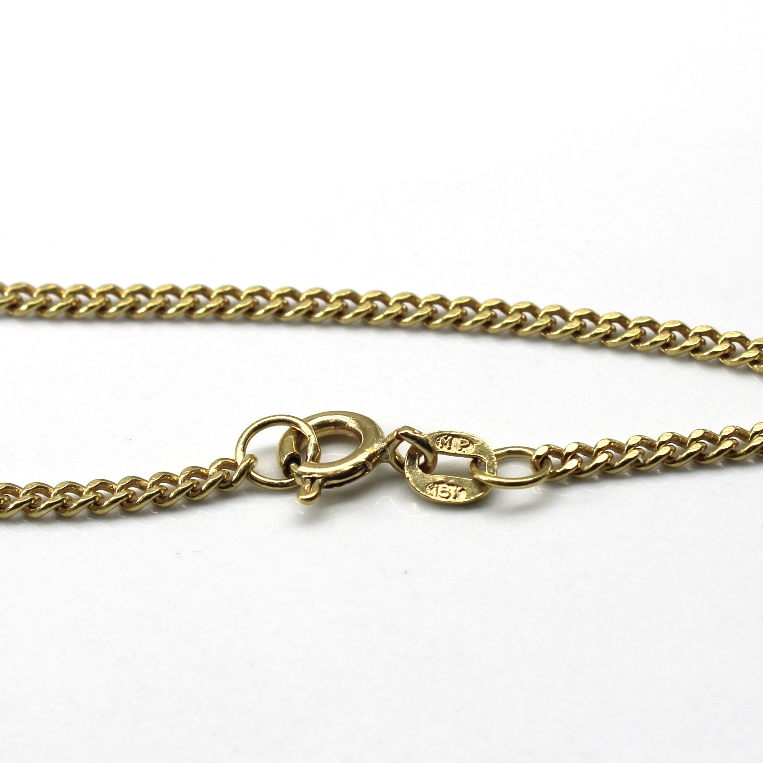 18k Yellow Gold Cable Link Chain | 20"|