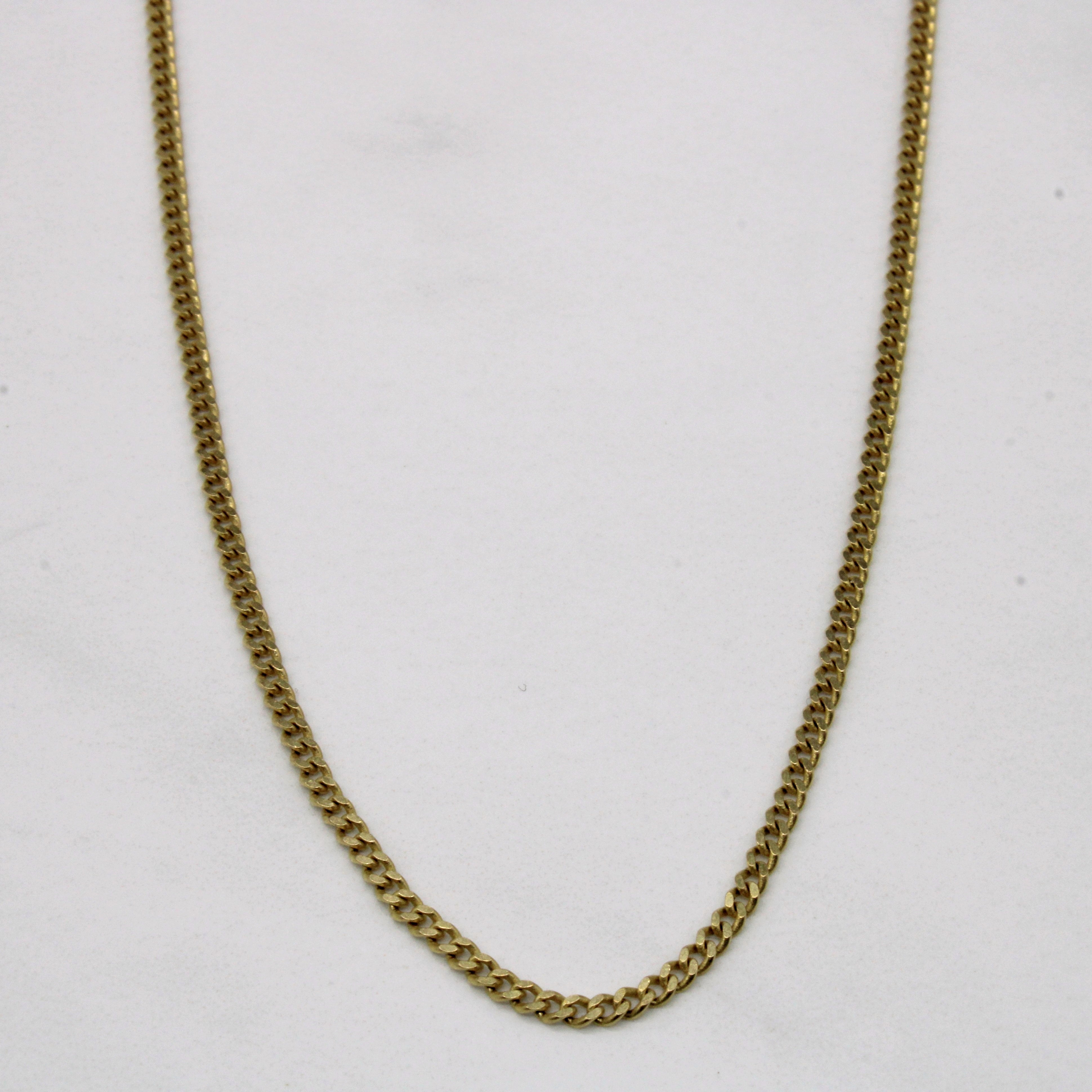 10k Yellow Gold Cuban Link Chain | 24