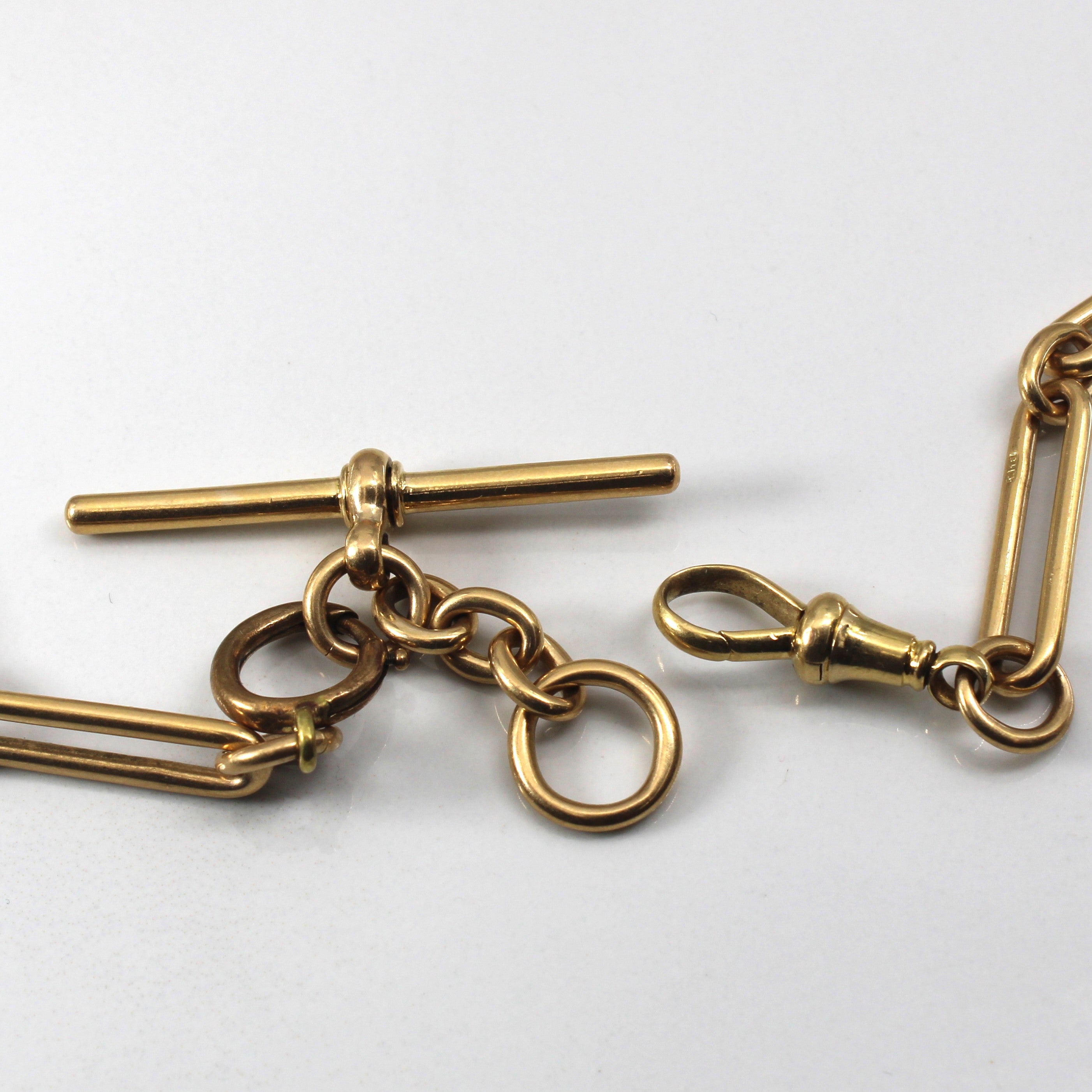 18k Yellow Gold Elongated Rolo Chain | 16"|