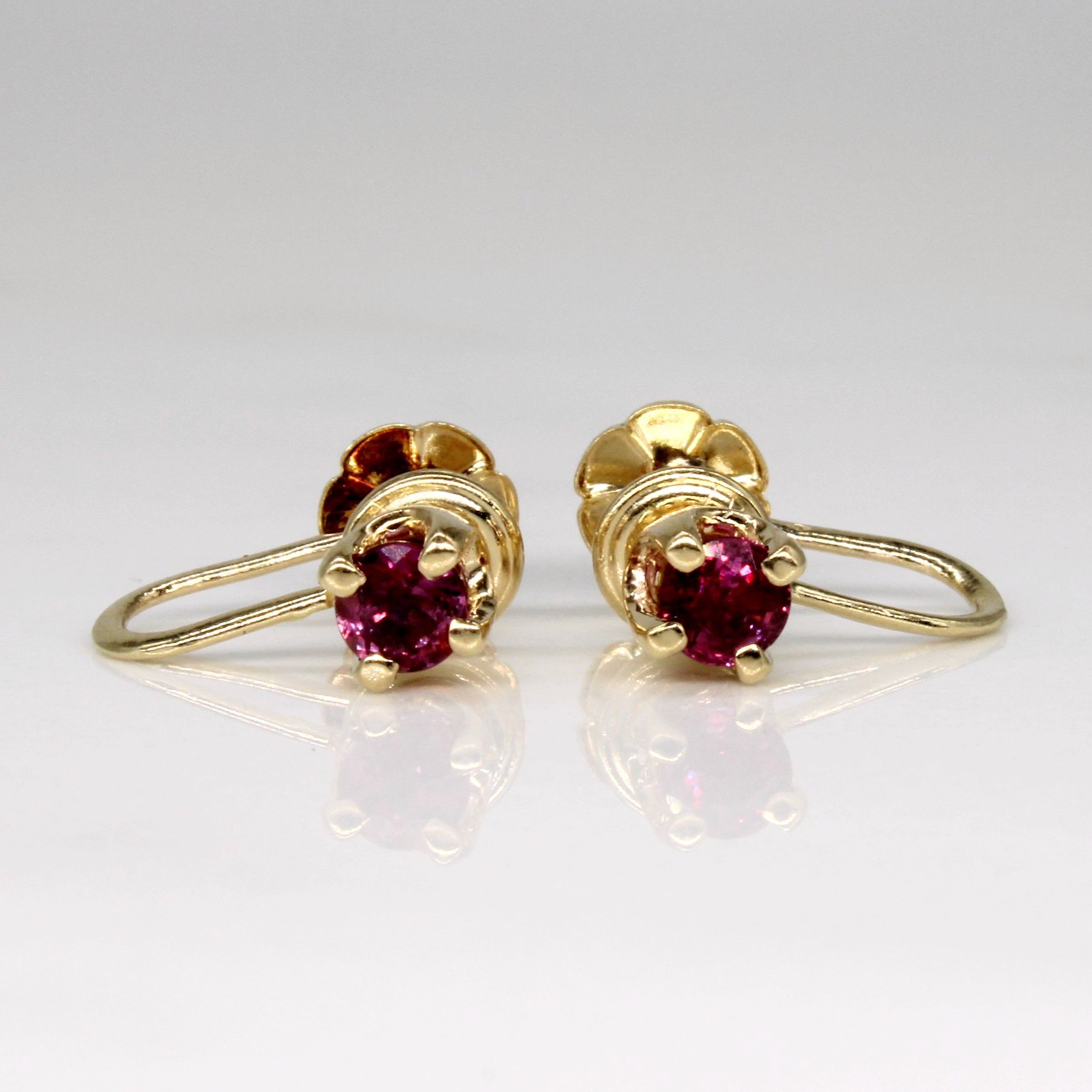 Ruby Screw Back Clip On Earrings | 0.36ctw |