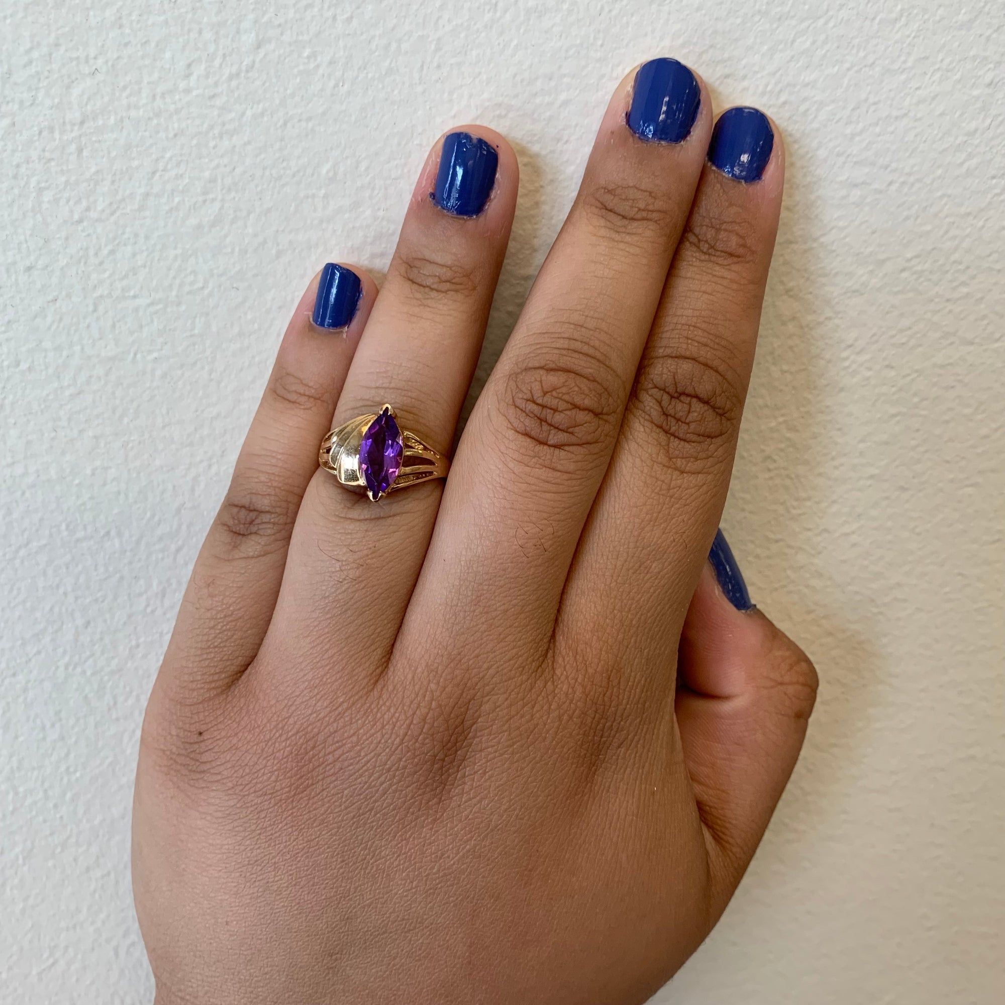 Marquise Amethyst Cocktail Ring | 1.00ct | SZ 7.25 |