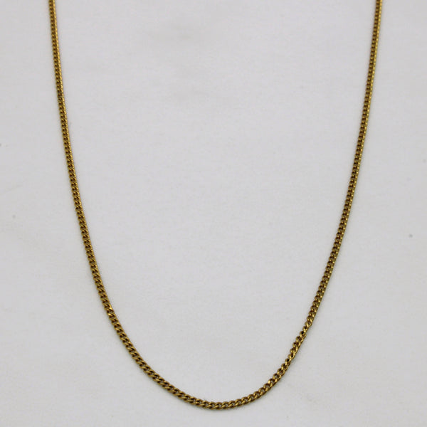 8k Yellow Gold Curb Chain | 24