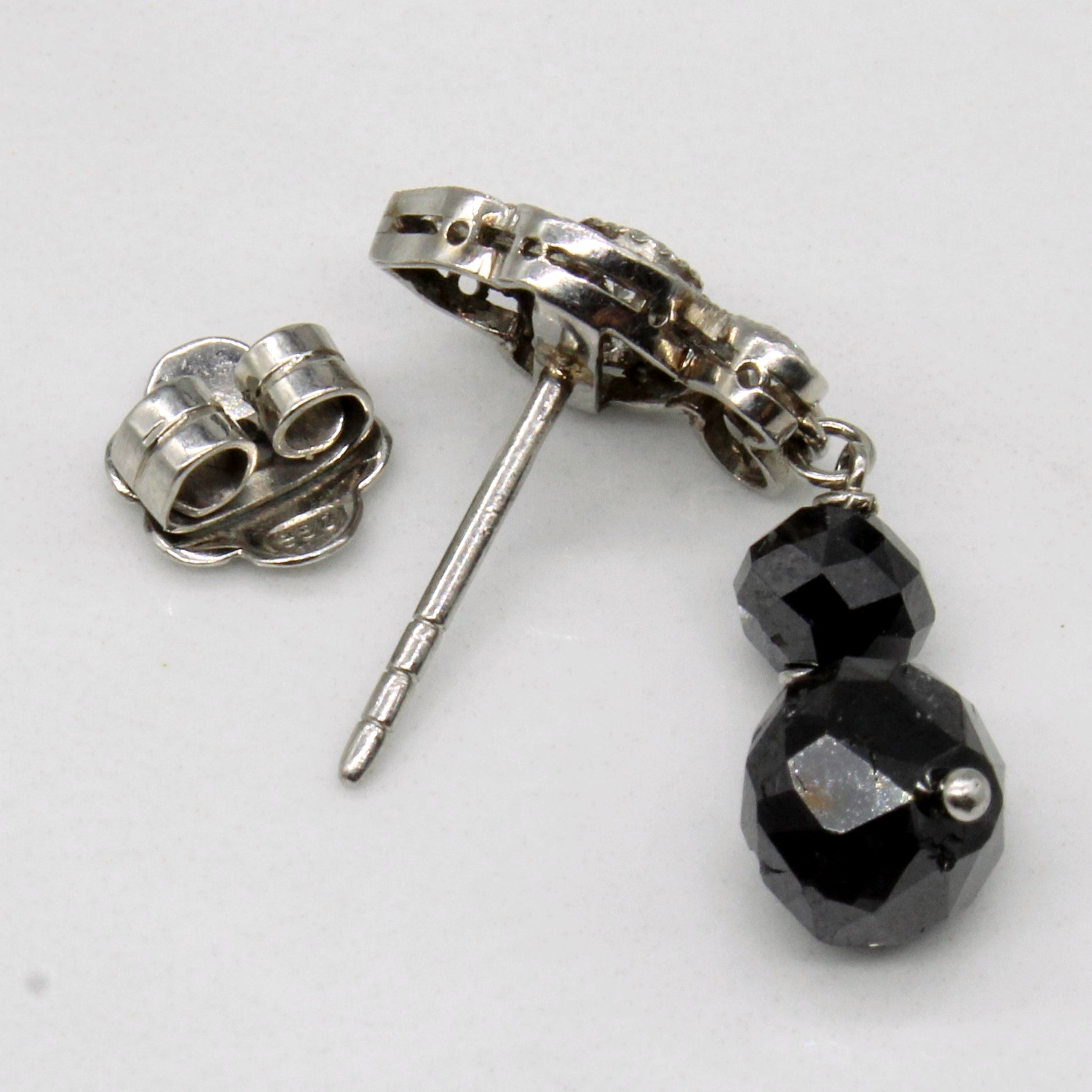 Black & White Diamond Art Deco Earrings | 8.00ctw, 0.42ctw |