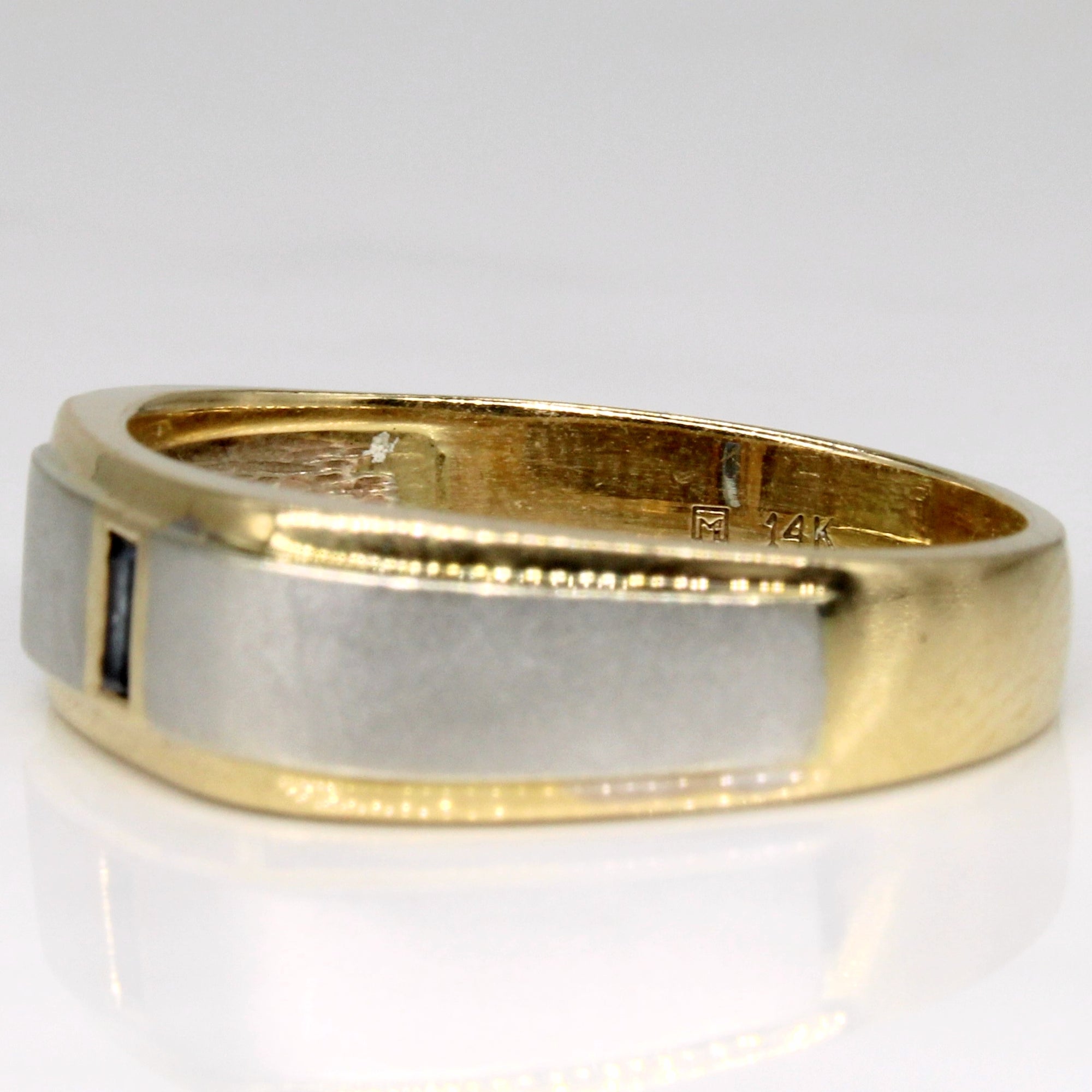 Rectangular Cut Sapphire Ring | 0.13ct | SZ 11.25 |