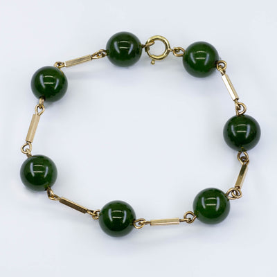 Nephrite Jade Chain Bracelet | 52.50ctw | 7