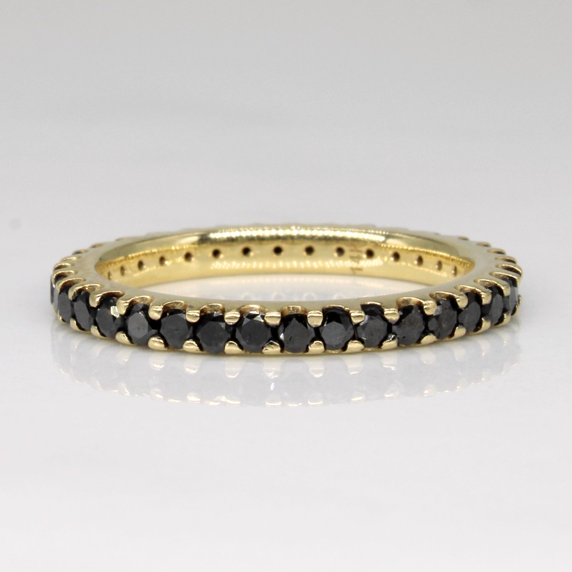 Black Diamond 14k Eternity Ring | 0.72ctw | SZ 5.25 |