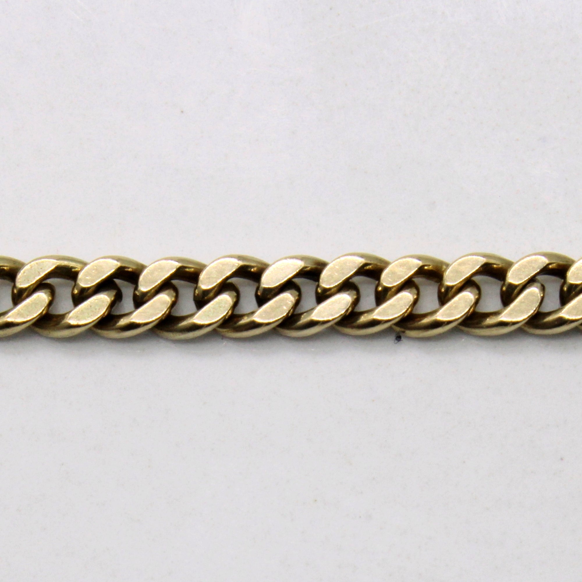 14k Yellow Gold Curb Link Chain | 48