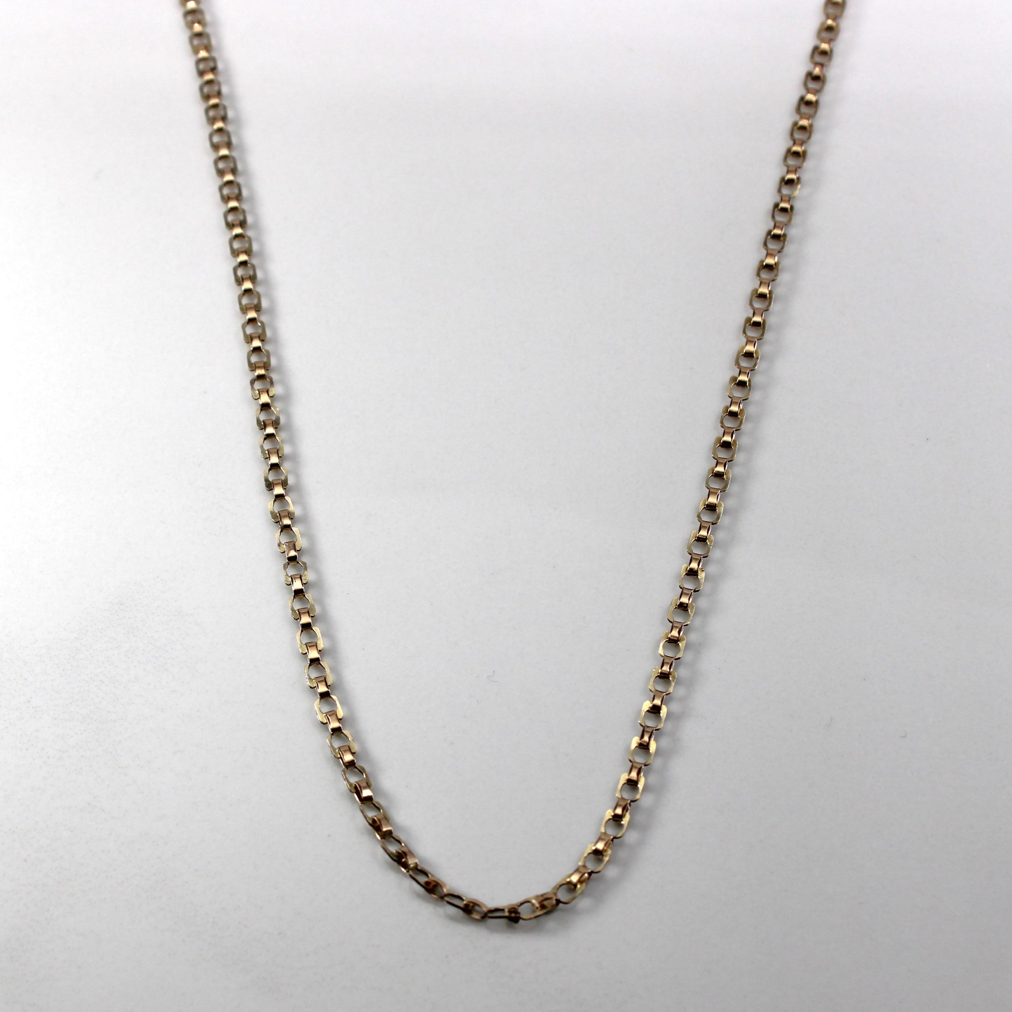 9k Yellow Gold Textured Chain | 20