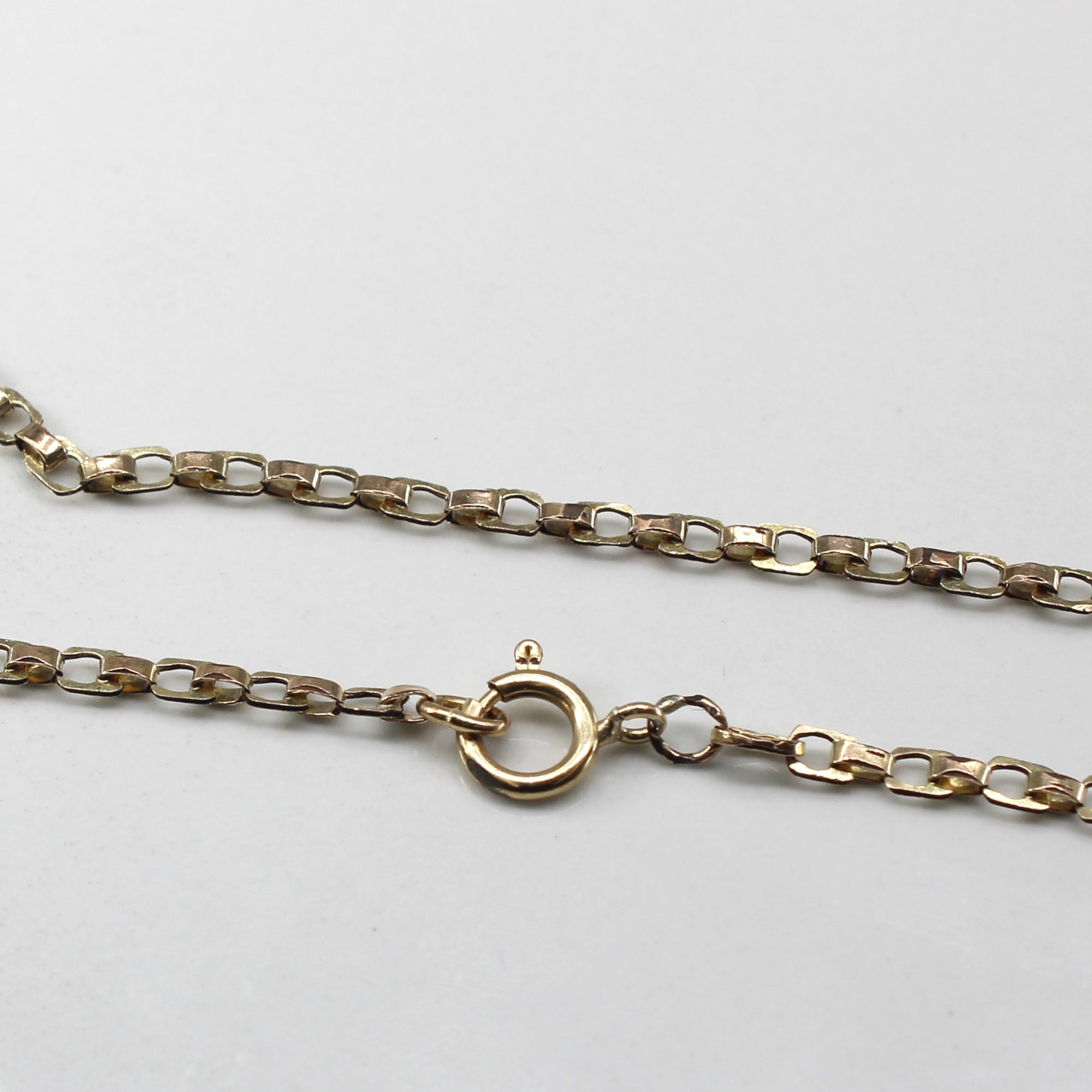 9k Yellow Gold Textured Chain | 20