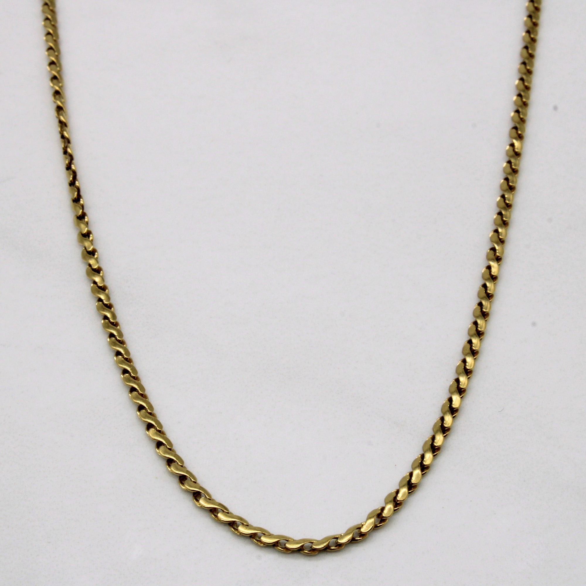 18k Yellow S-Link Chain | 30