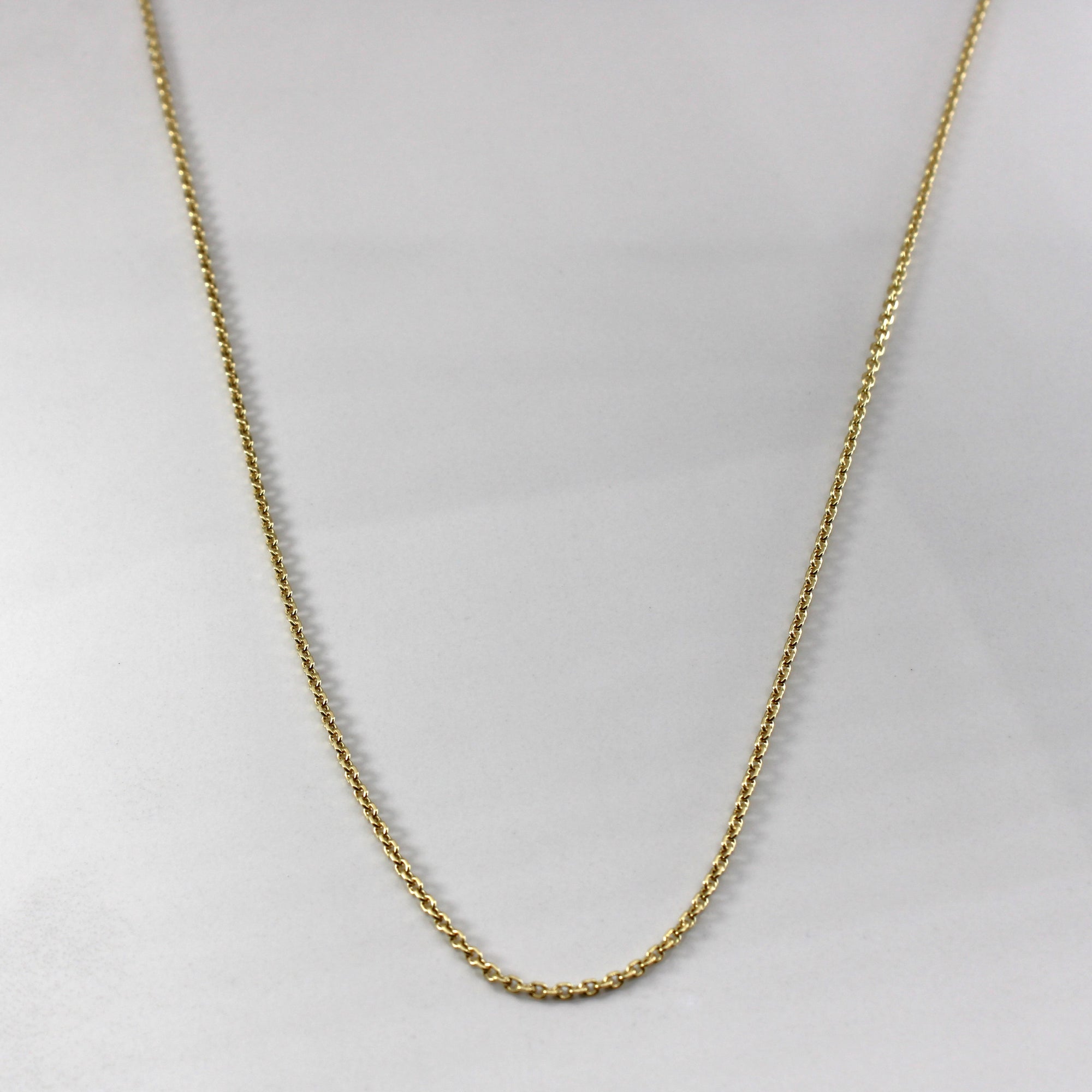 Yellow Gold Rolo Link Chain | 26