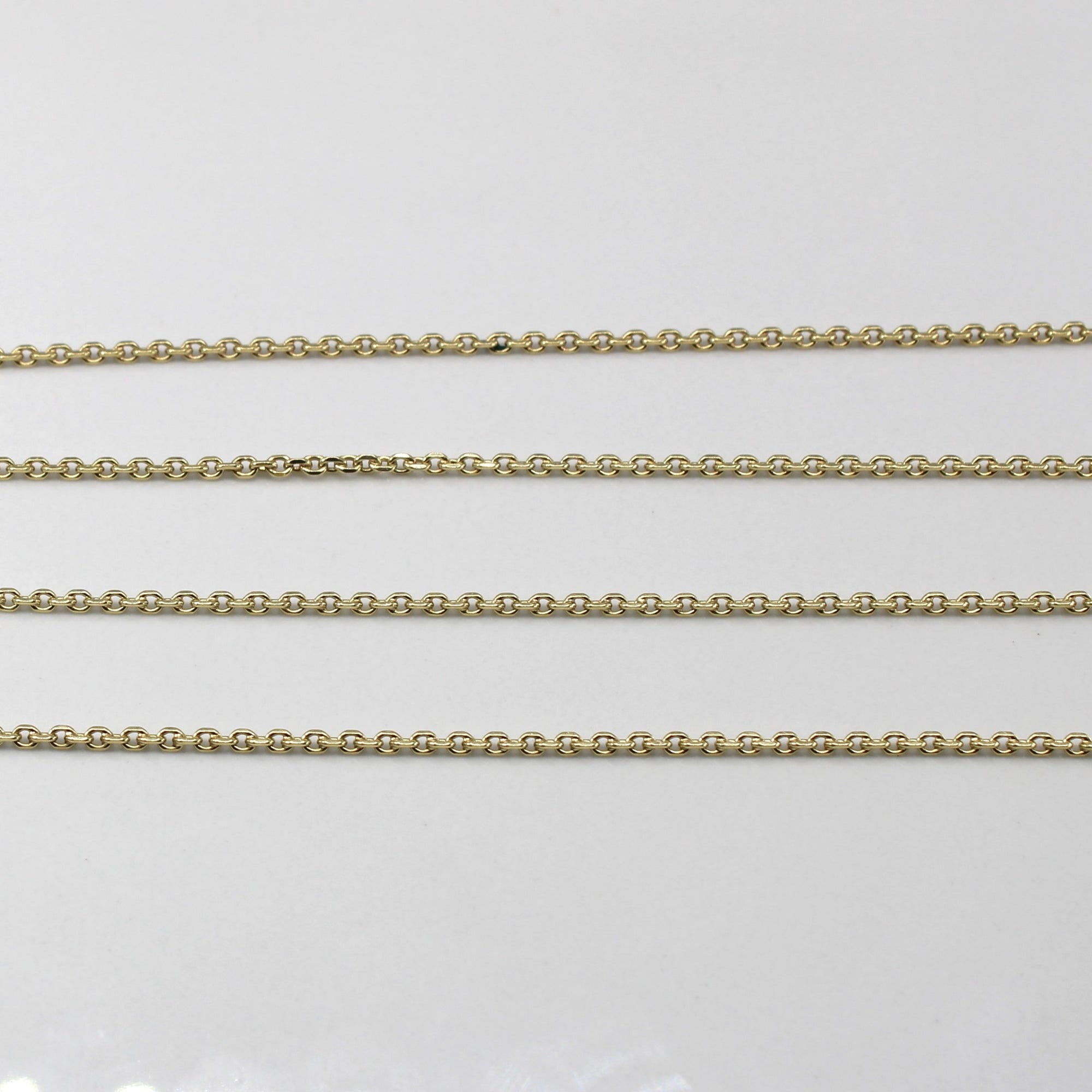Yellow Gold Rolo Link Chain | 26