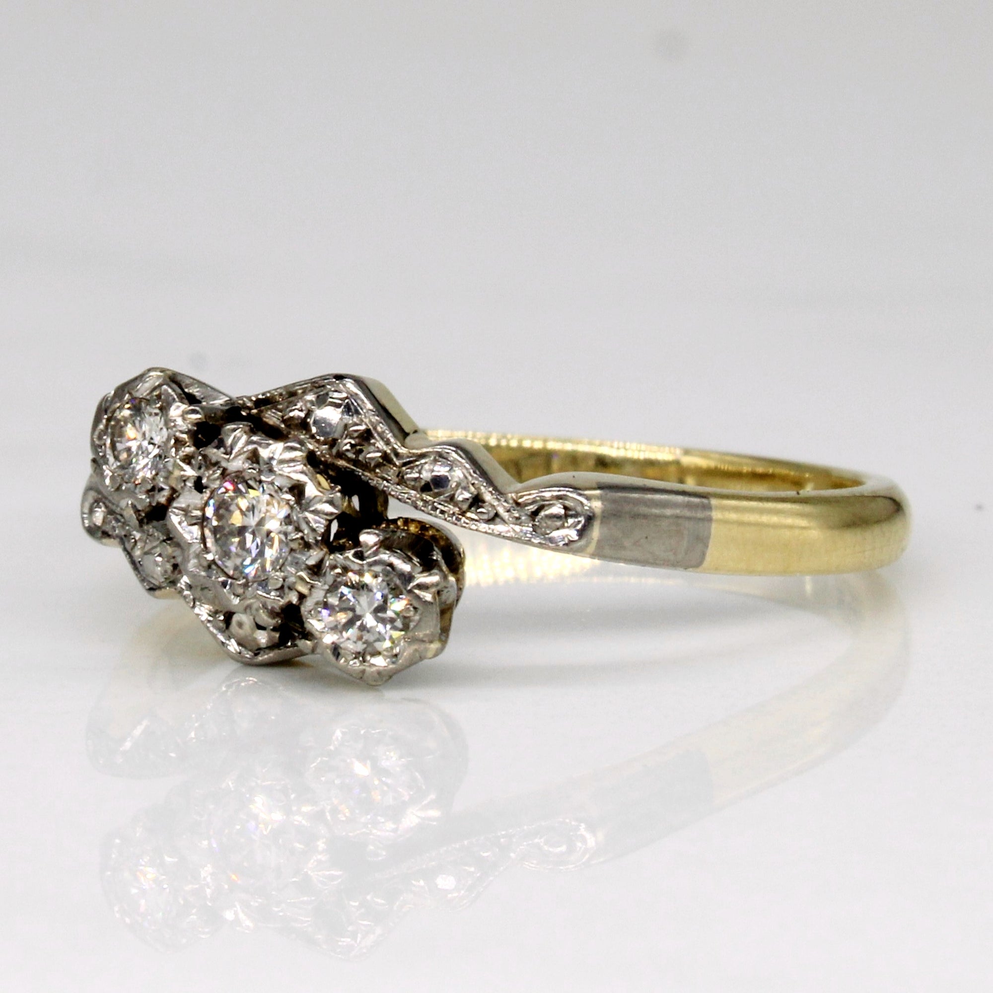 Diamond Waterfall Ring | 0.15ctw | SZ 9 |