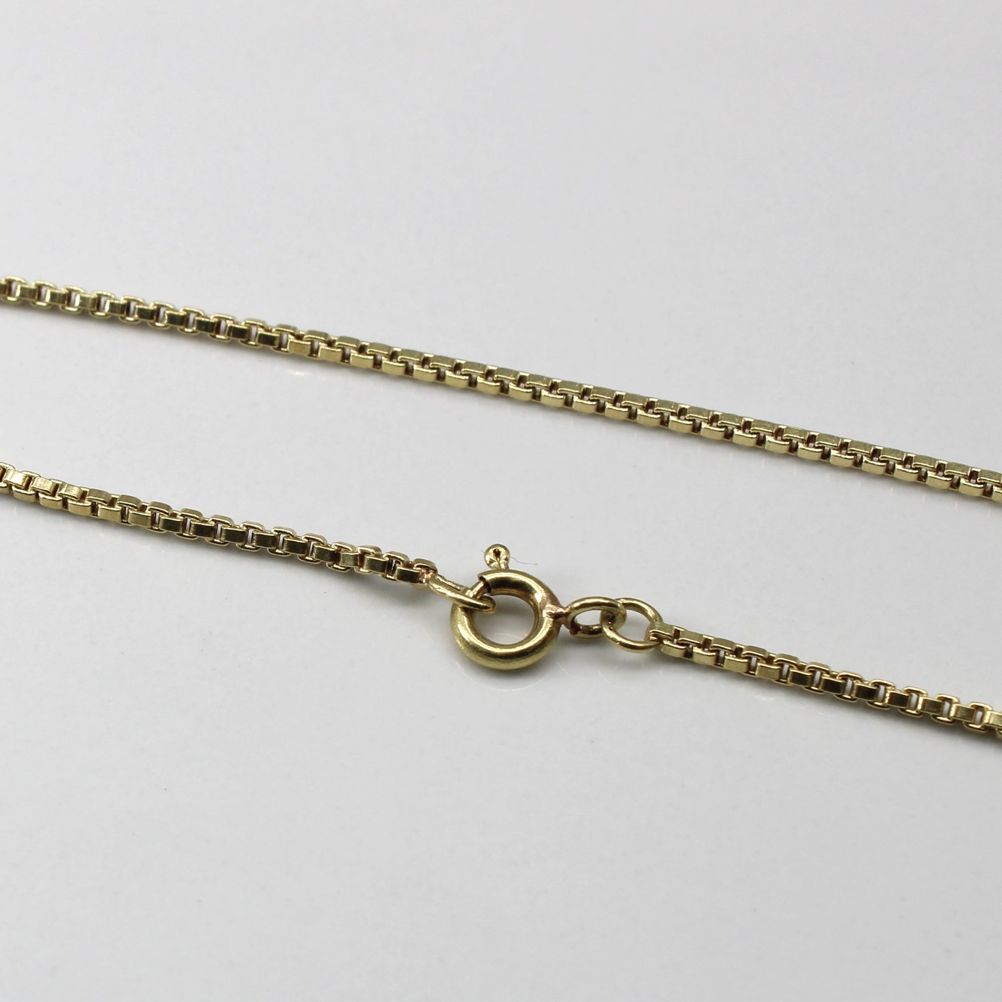 Yellow Gold Box Link Chain | 24