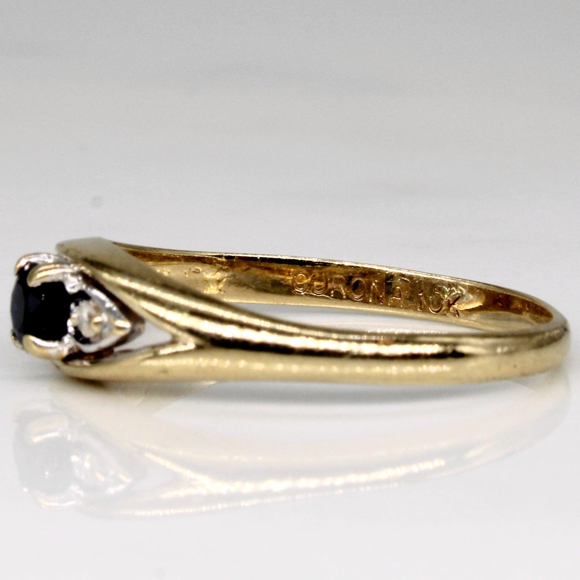 Sapphire & Diamond 10k Ring | 0.15ct, 0.02ctw | SZ 5.75 |