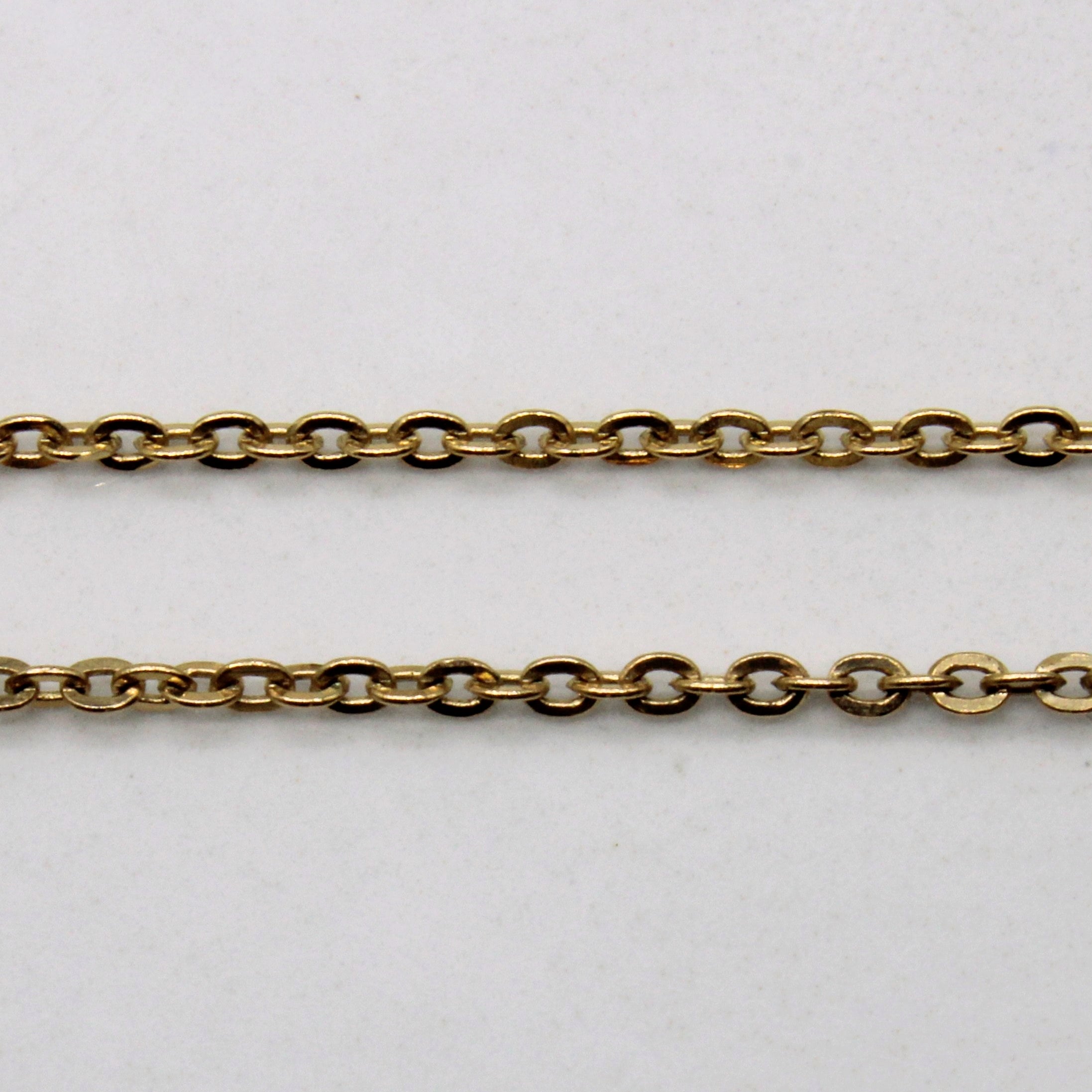 10k Yellow Gold Oval Link Chain | 16" |