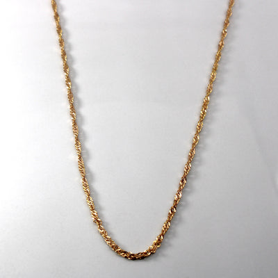 19k Yellow Gold Singapore Chain | 27